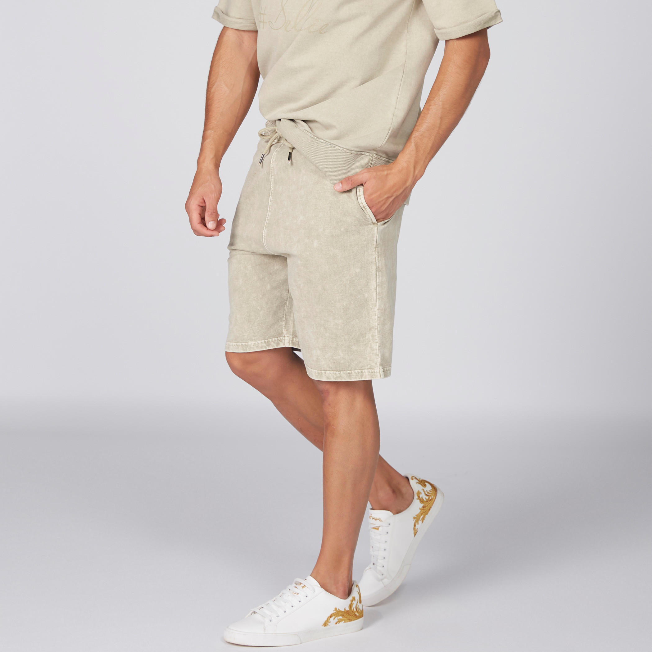 Pocket Detail Shorts with Elasticised Waistband and Drawstring-men-clothing-bottoms-shorts-image-4