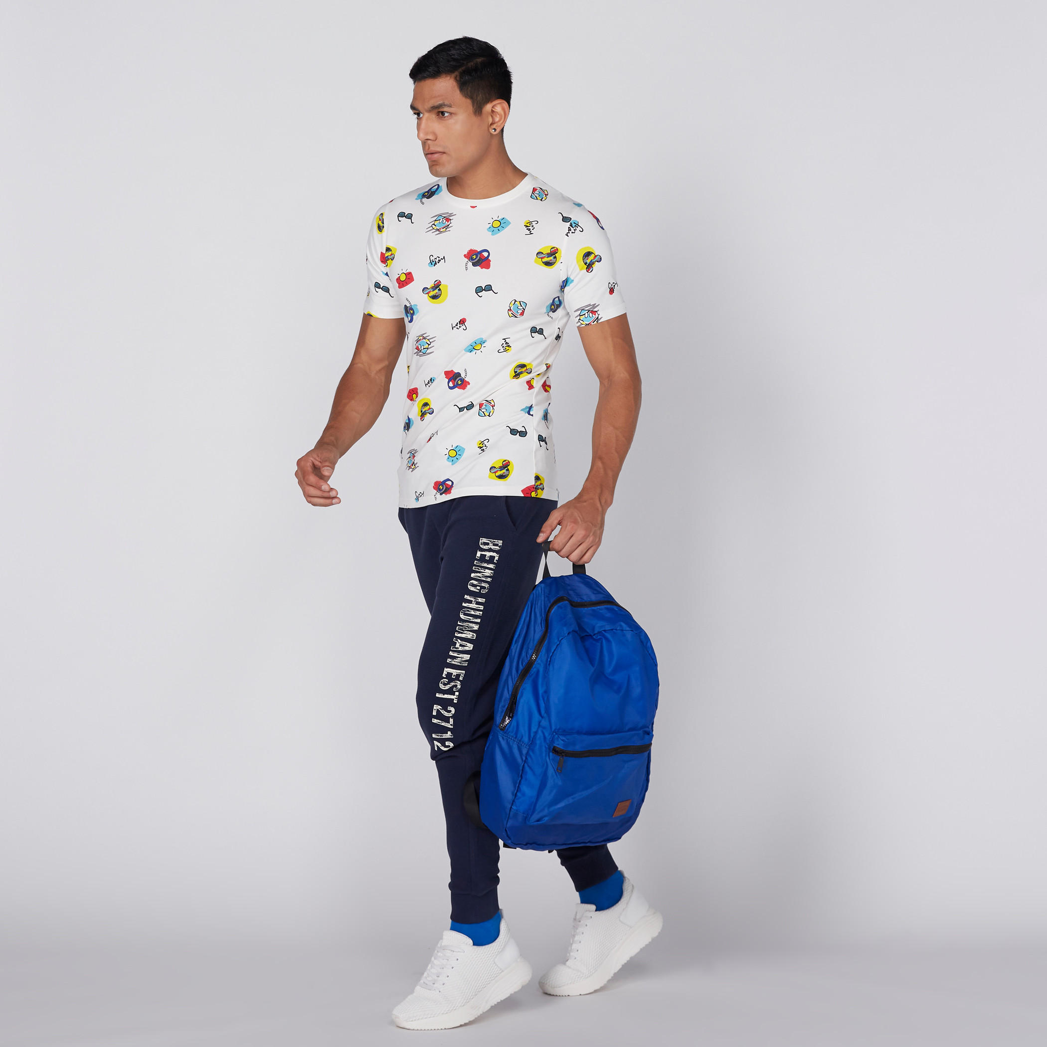 بنطال رياضي طويل بطبعات بيينج هيومان-men-clothing-bottoms-joggers-image-3