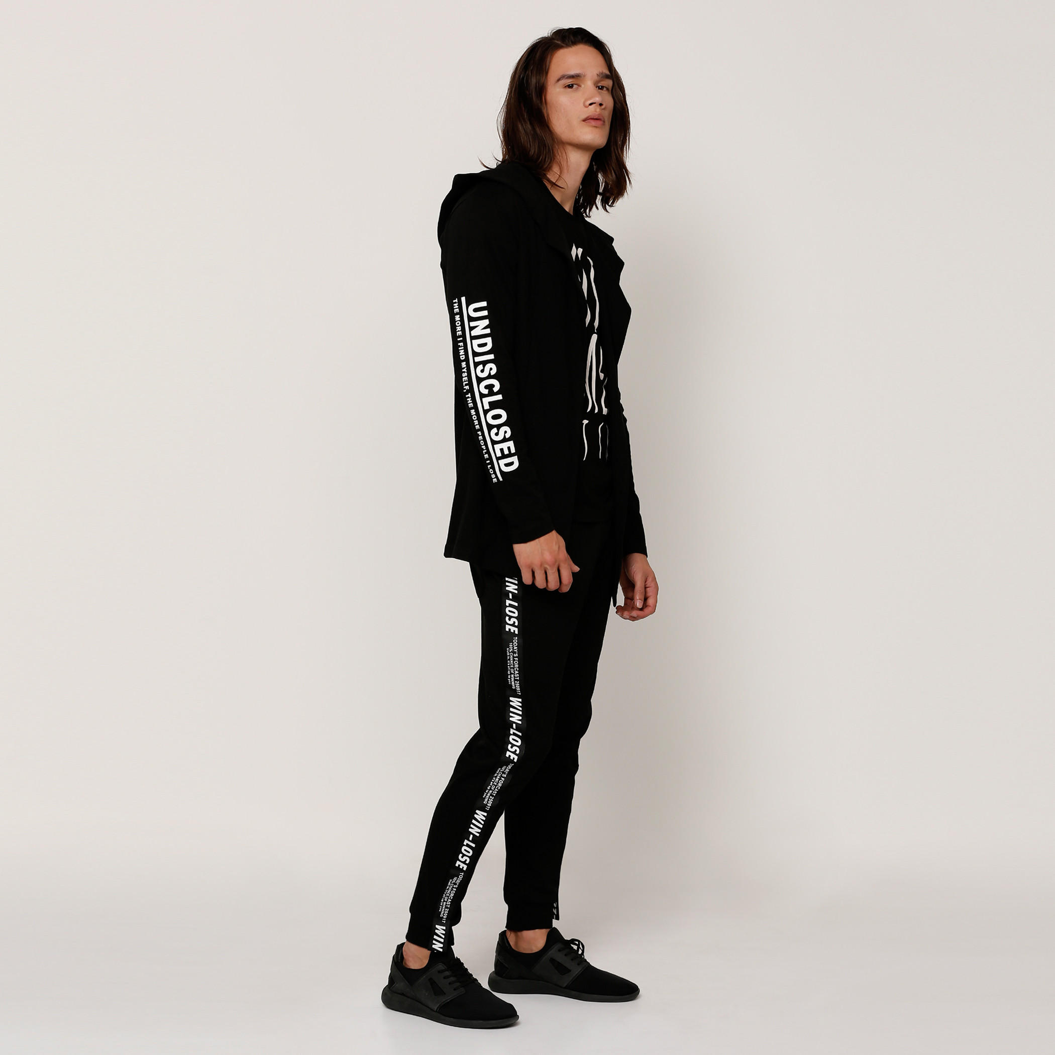 Printed Open Front Hoodie with Long Sleeves-men-winterwear-hoodiesandsweatshirts-image-5