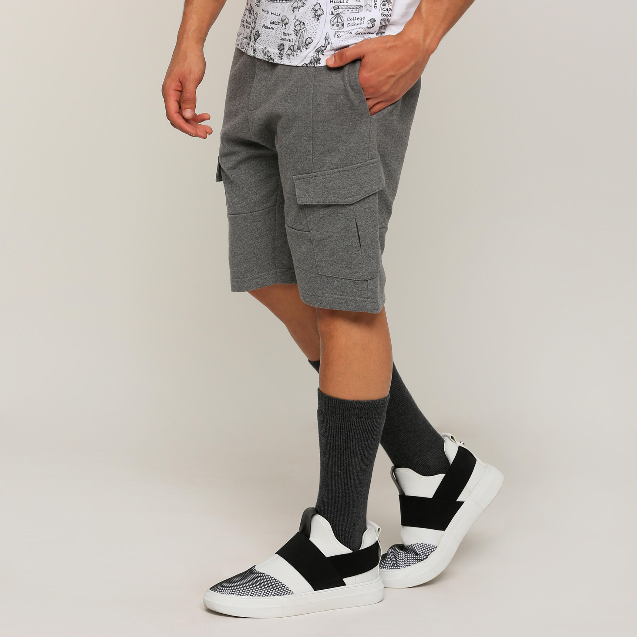 Knitted Shorts with Pocket Detail-men-clothing-bottoms-shorts-image-3