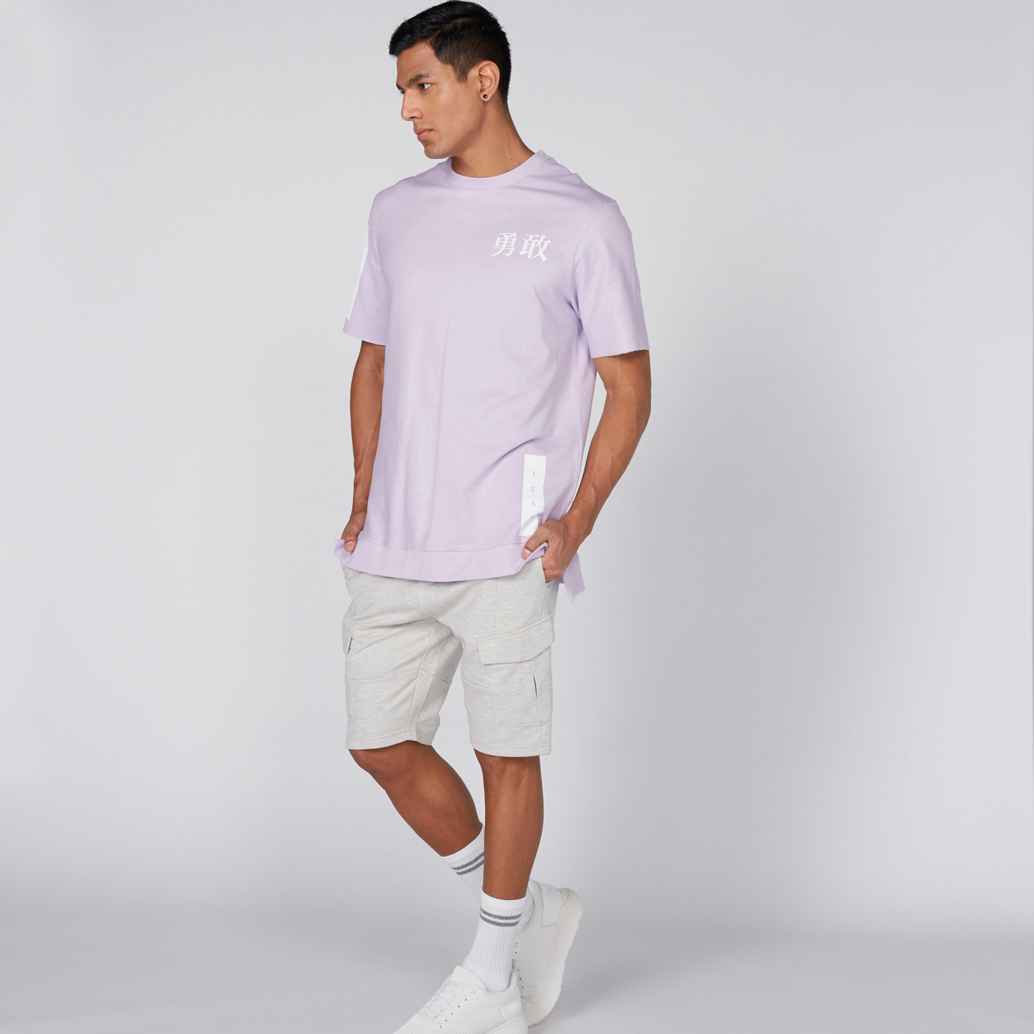 Pocket Detail Shorts with Elasticised Waistband and Drawstring-men-clothing-bottoms-shorts-image-2