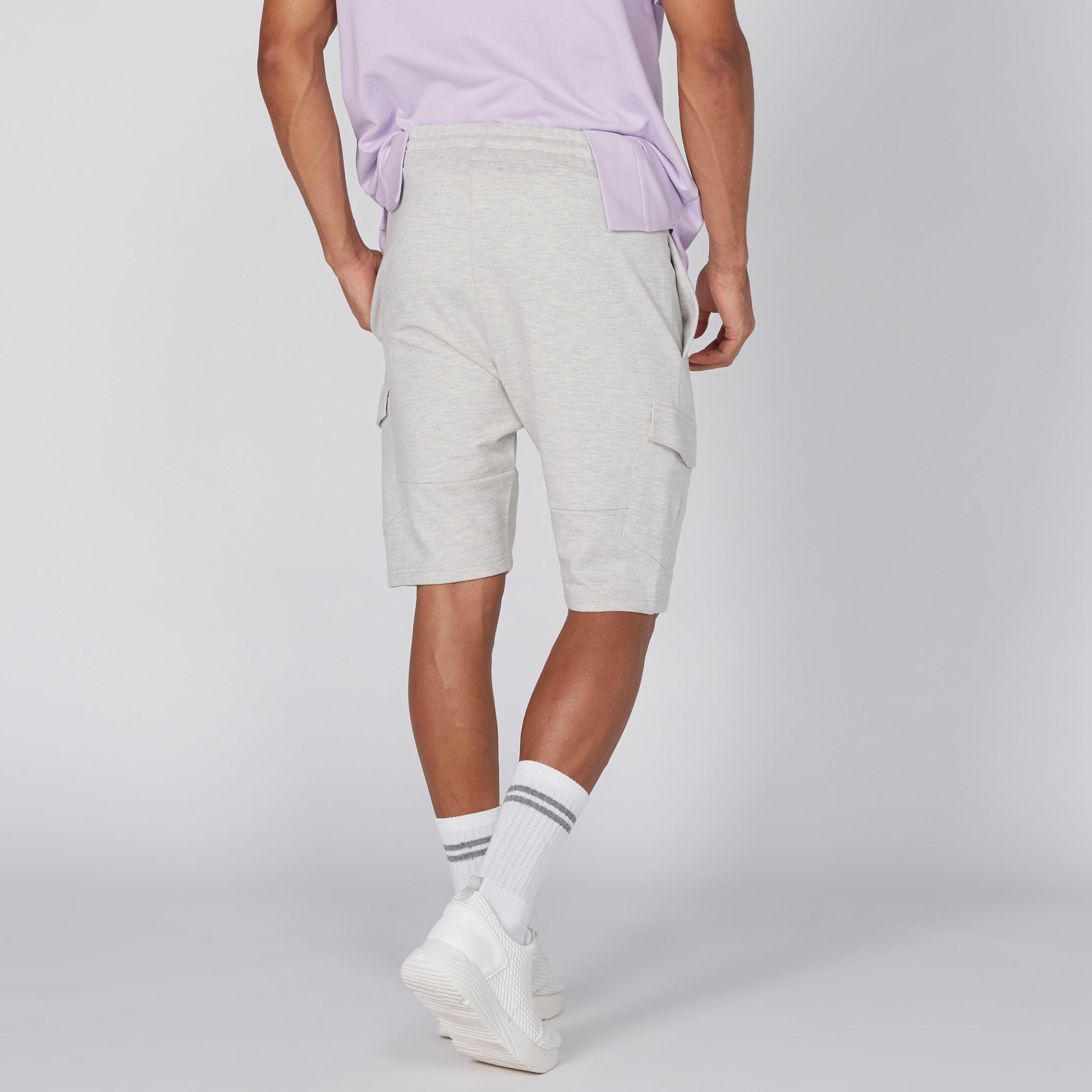 Pocket Detail Shorts with Elasticised Waistband and Drawstring-men-clothing-bottoms-shorts-image-5
