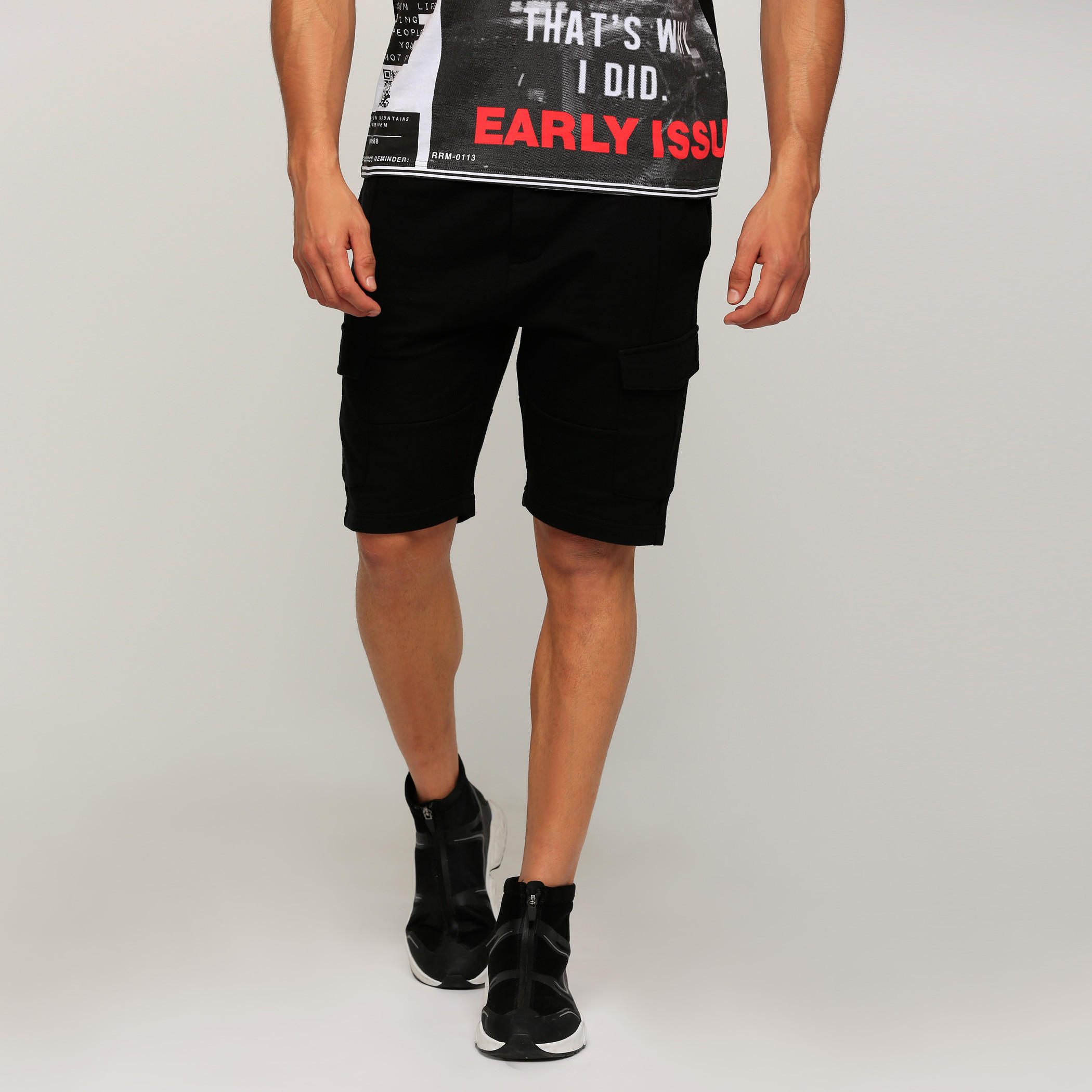 Knit Shorts with Pocket Detail-men-clothing-bottoms-shorts-image-1