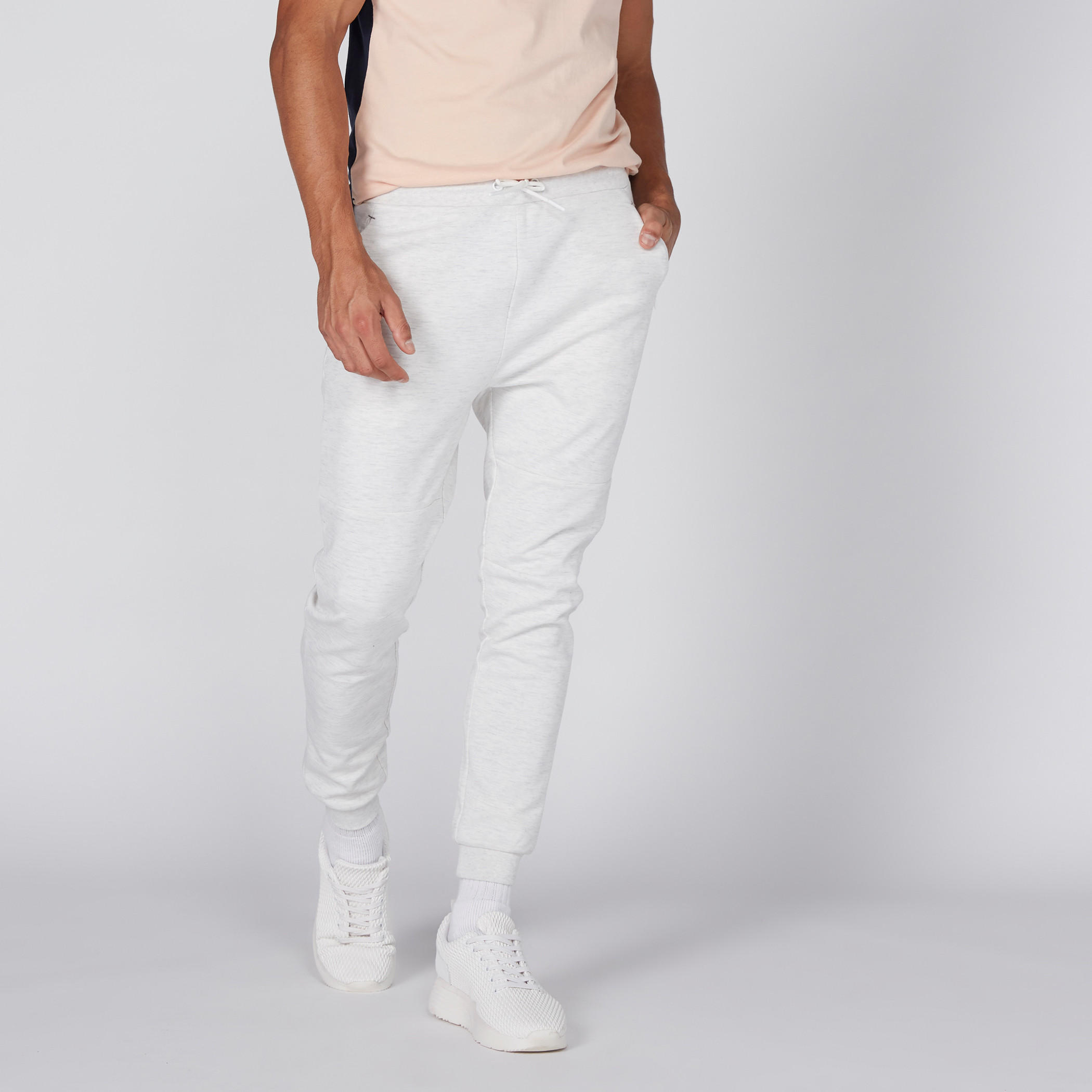 Full Length Jog Pants with Elasticised Waistband and Pocket Detail-men-clothing-bottoms-joggers-image-1