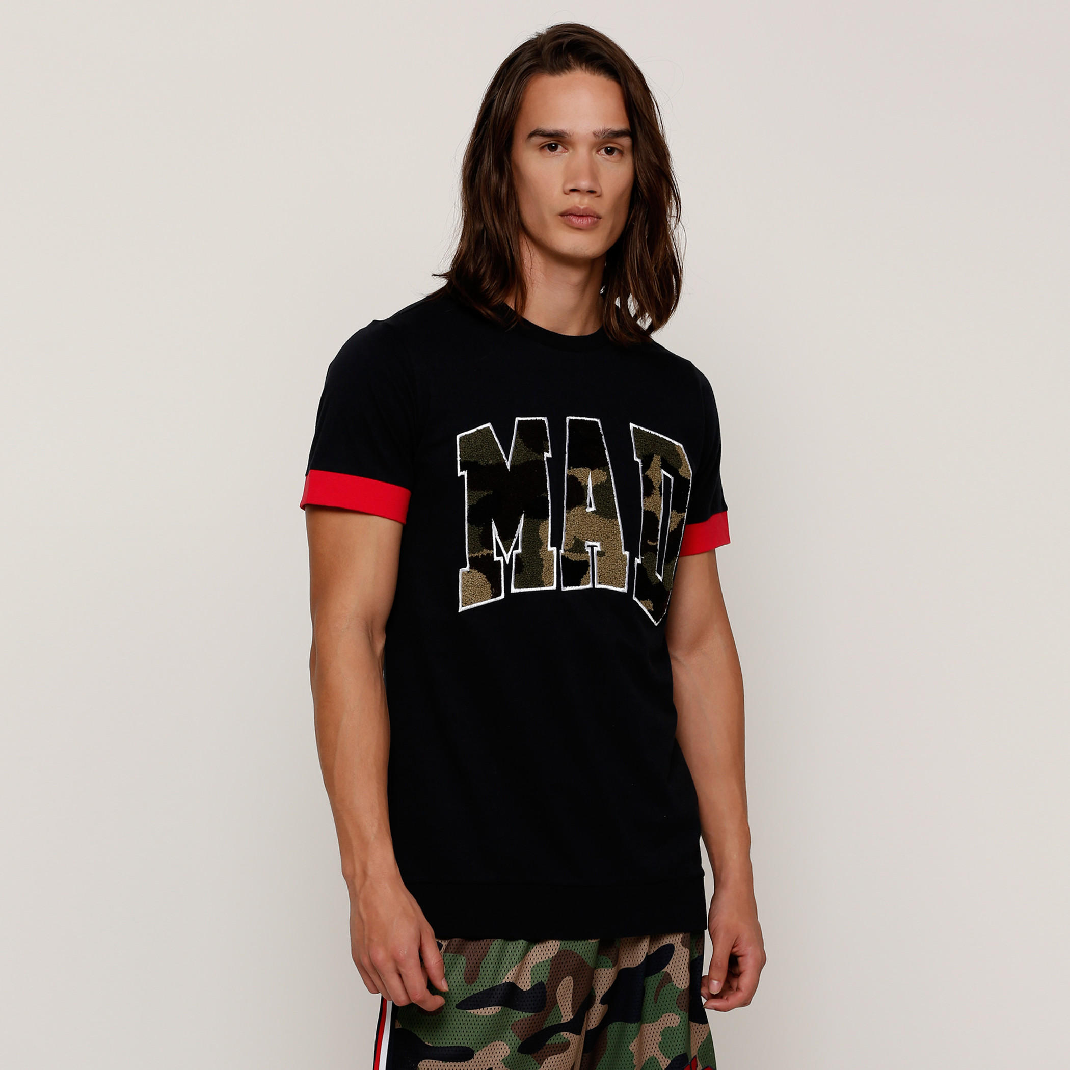 Embroidered T-Shirt with Crew Neck and Short Sleeves-men-clothing-tshirtsandpolos-tshirts-image-1