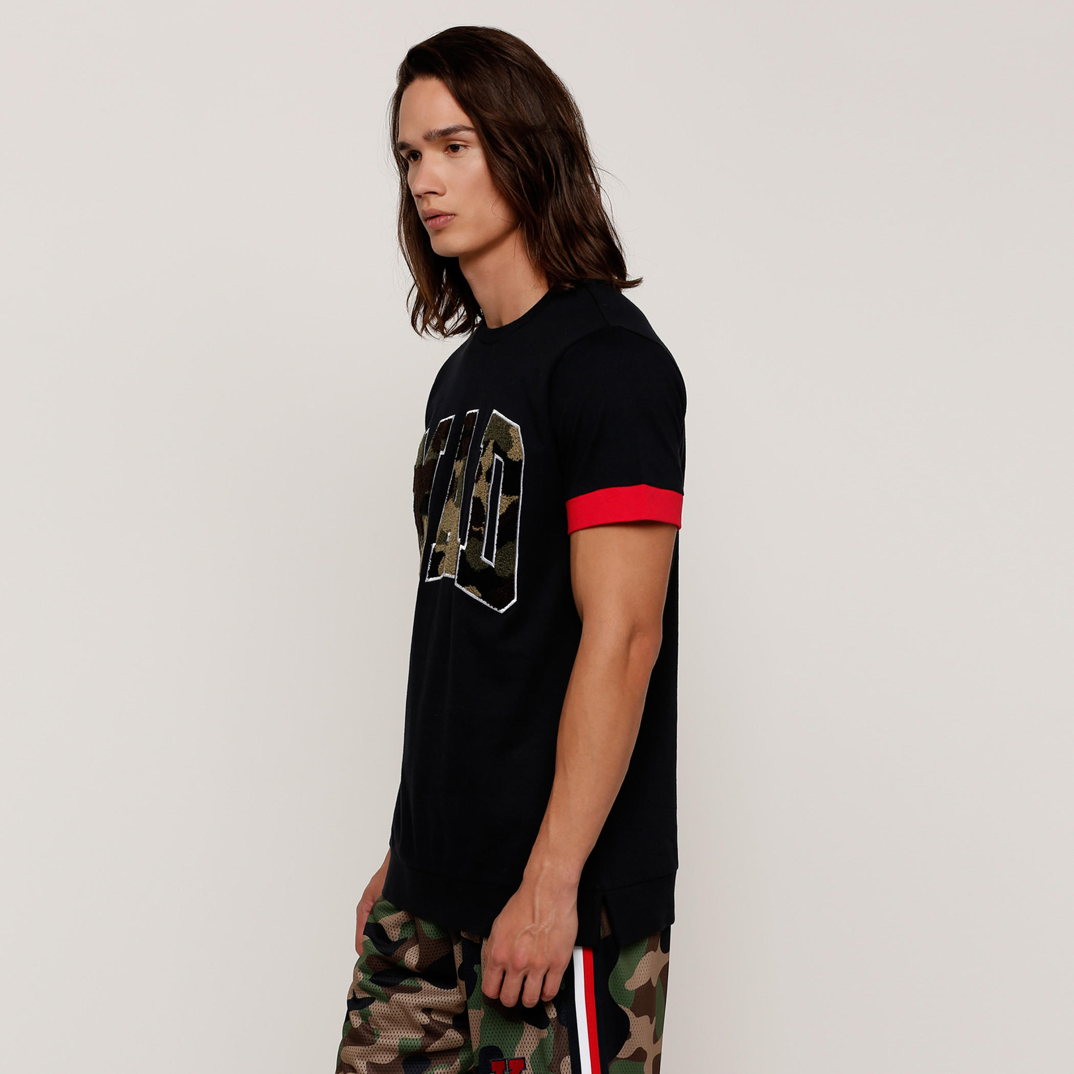 Embroidered T-Shirt with Crew Neck and Short Sleeves-men-clothing-tshirtsandpolos-tshirts-image-3