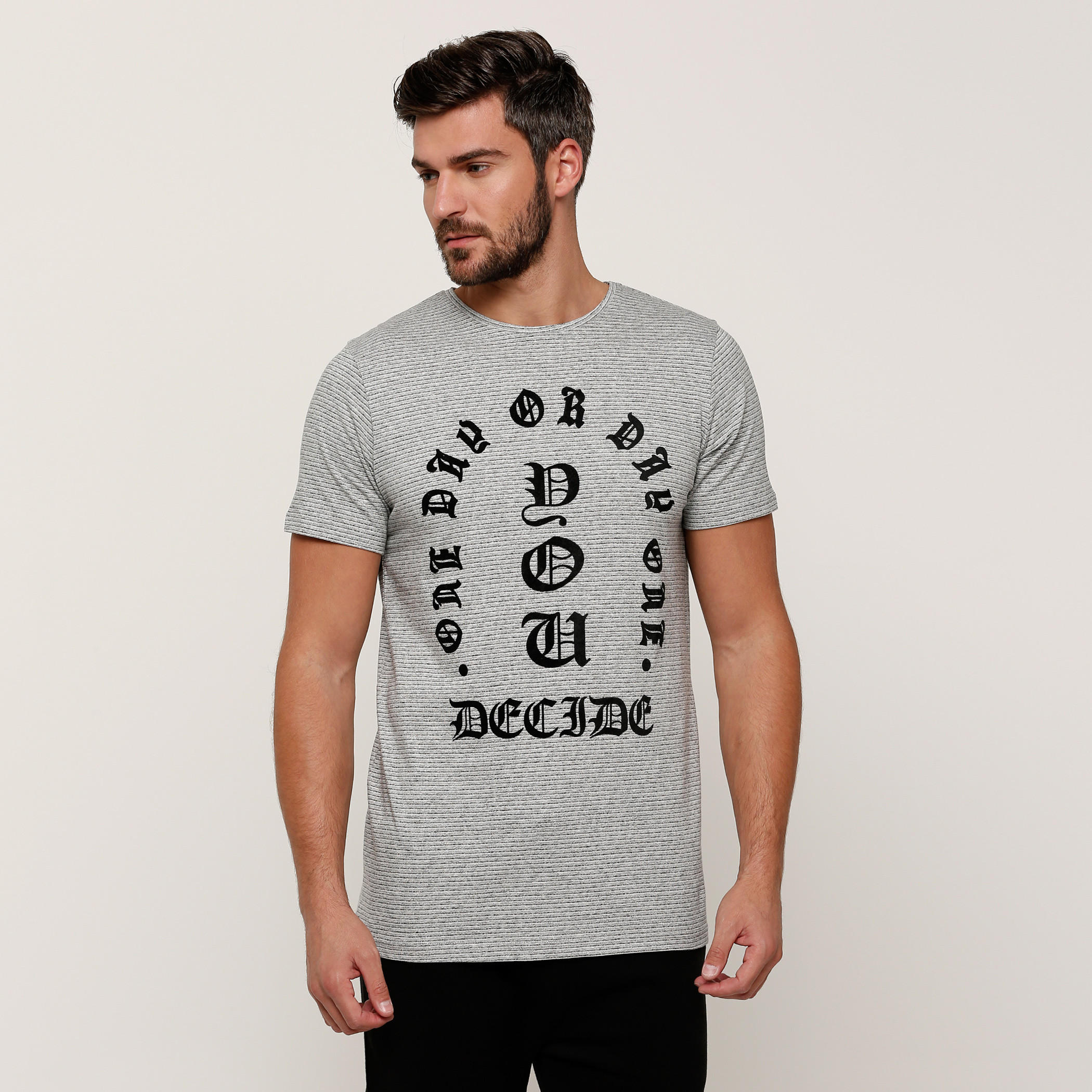 Printed Round Neck T-Shirt with Short Sleeves-men-clothing-tshirtsandpolos-tshirts-image-1