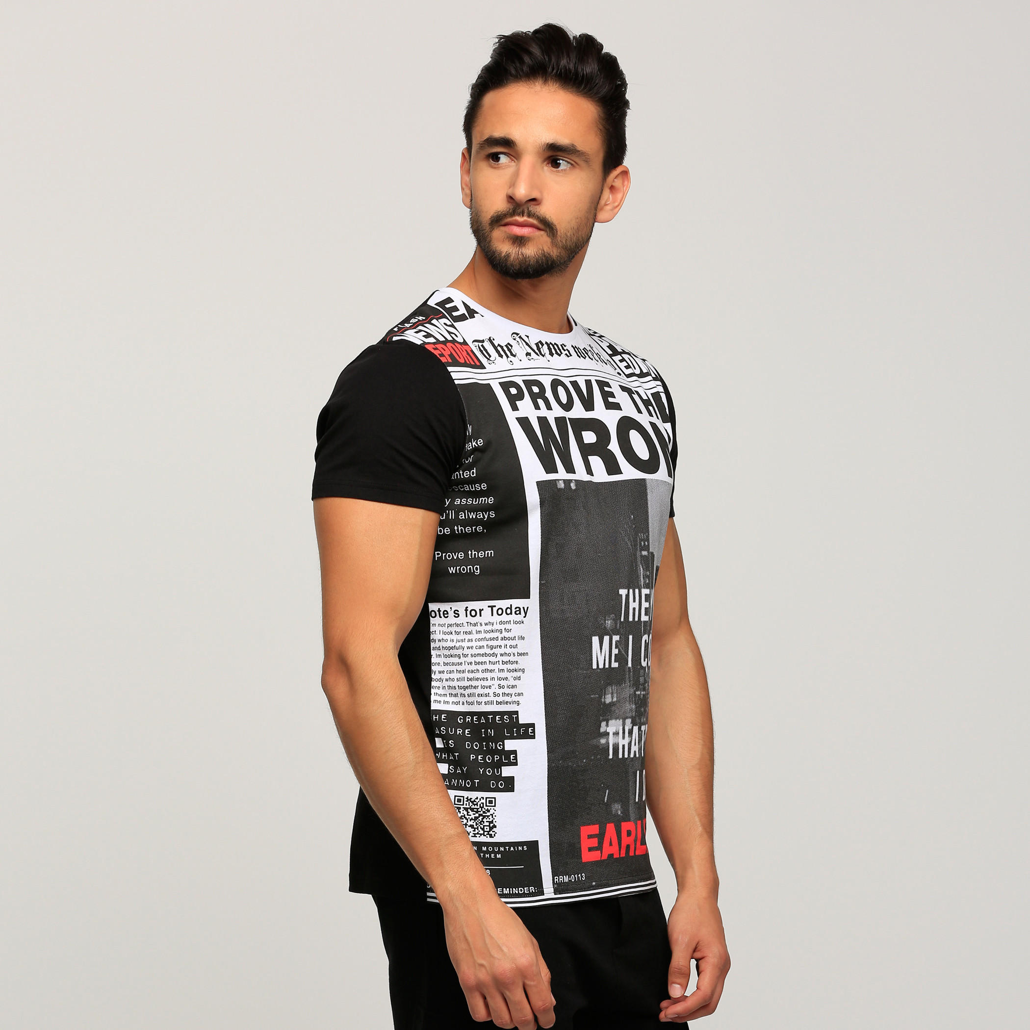 Printed Round Neck T-Shirt with Short Sleeves-men-clothing-tshirtsandpolos-tshirts-image-3