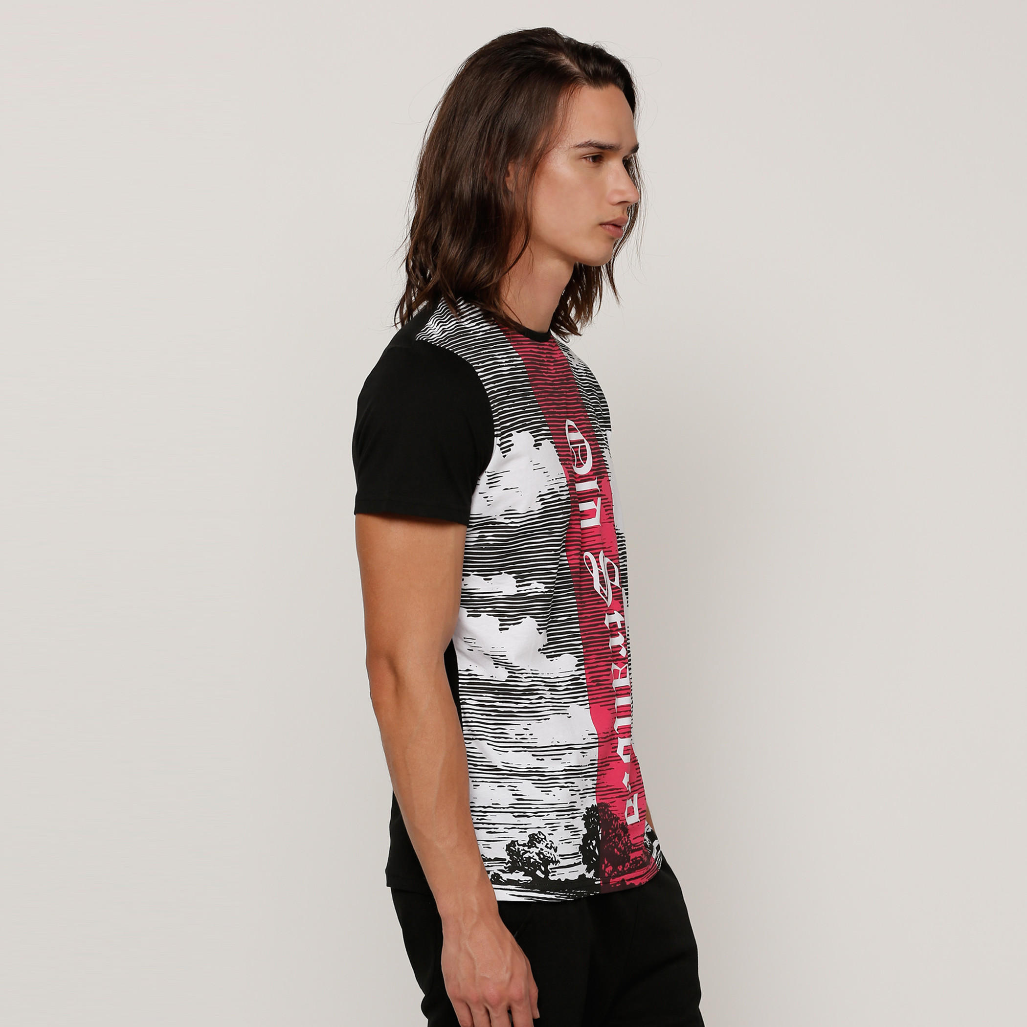 Printed T-Shirt with Crew Neck and Short Sleeves-men-clothing-tshirtsandpolos-tshirts-image-3