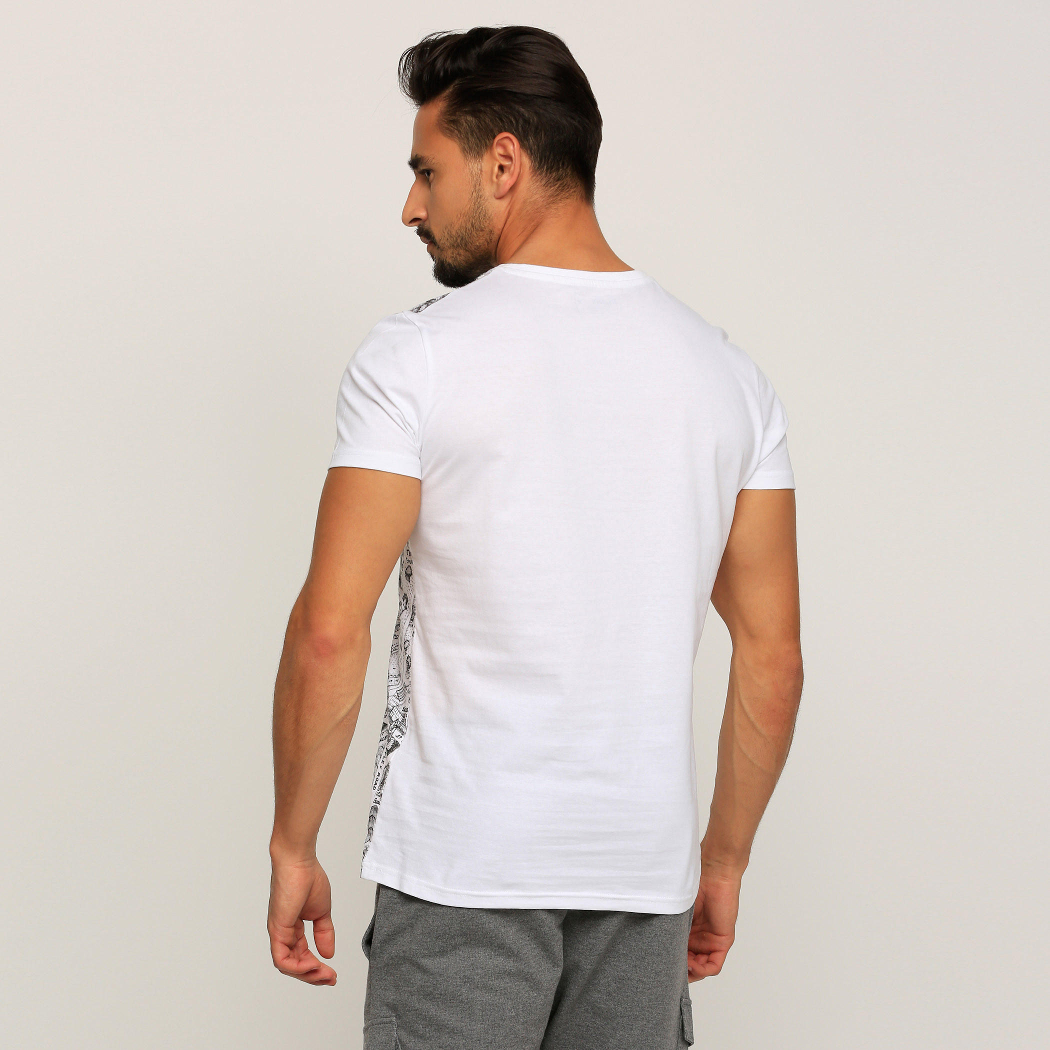 Printed T-Shirt with Crew Neck and Short Sleeves-men-clothing-tshirtsandpolos-tshirts-image-2