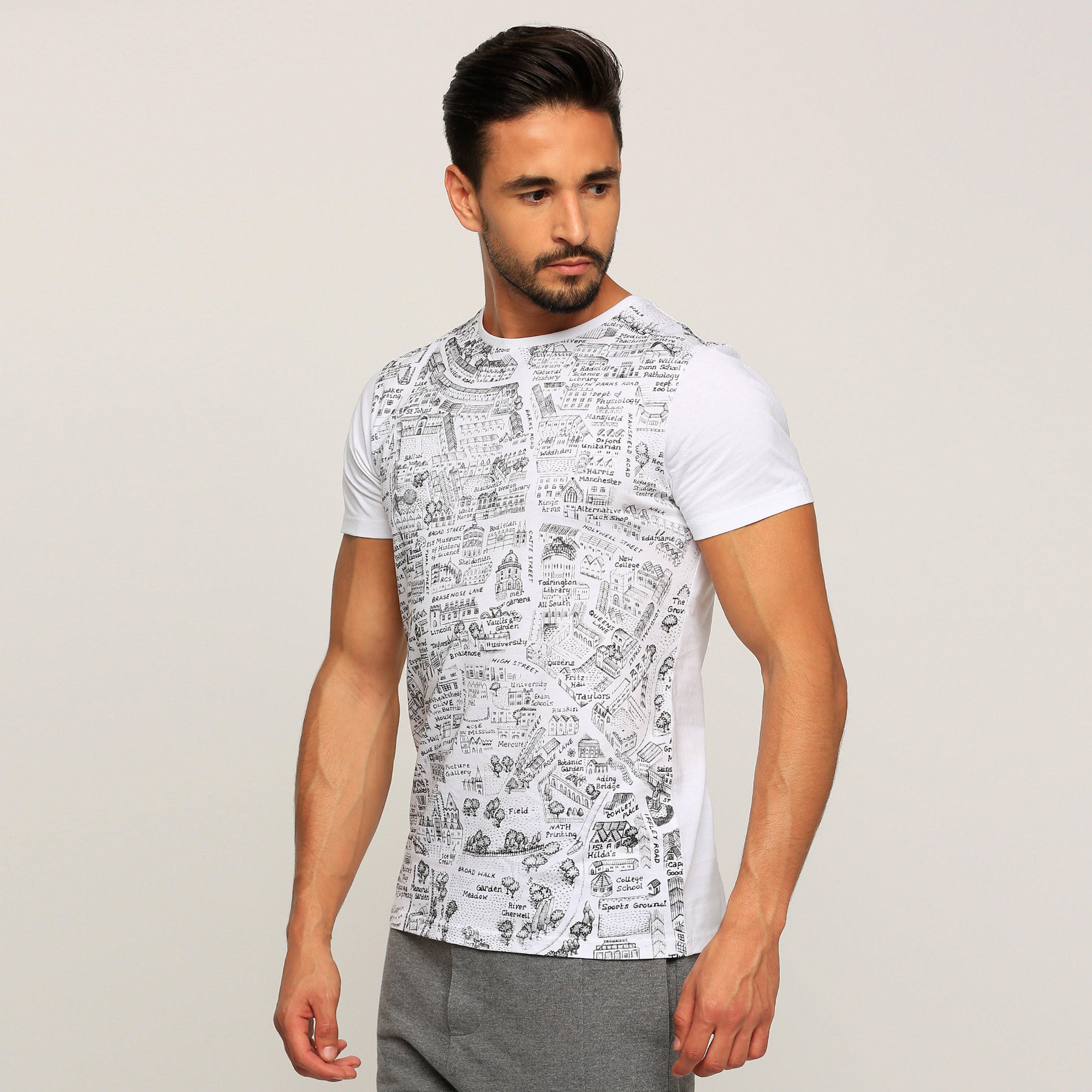 Printed T-Shirt with Crew Neck and Short Sleeves-men-clothing-tshirtsandpolos-tshirts-image-3