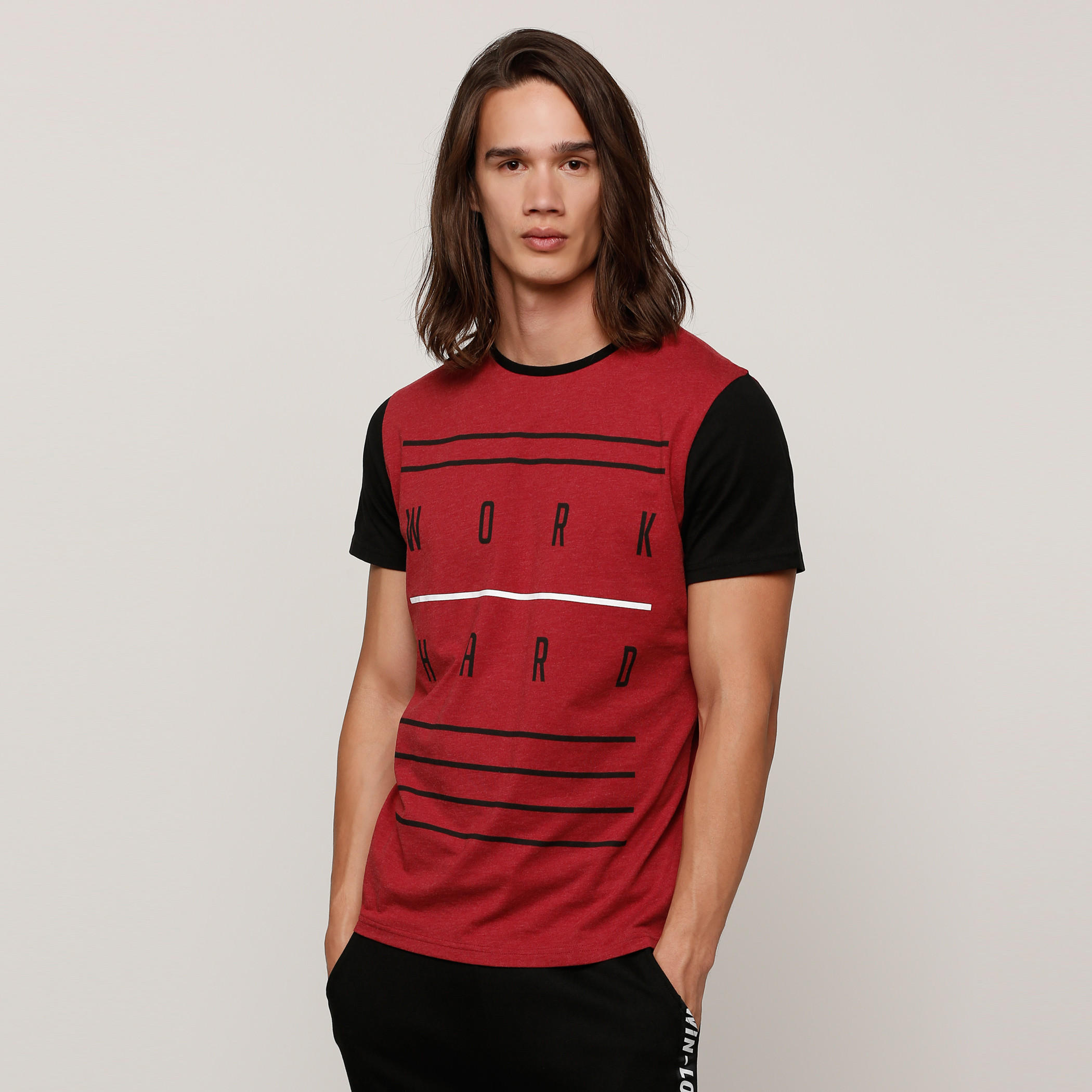 Printed T-Shirt with Crew Neck and Short Sleeves-men-clothing-tshirtsandpolos-tshirts-image-1