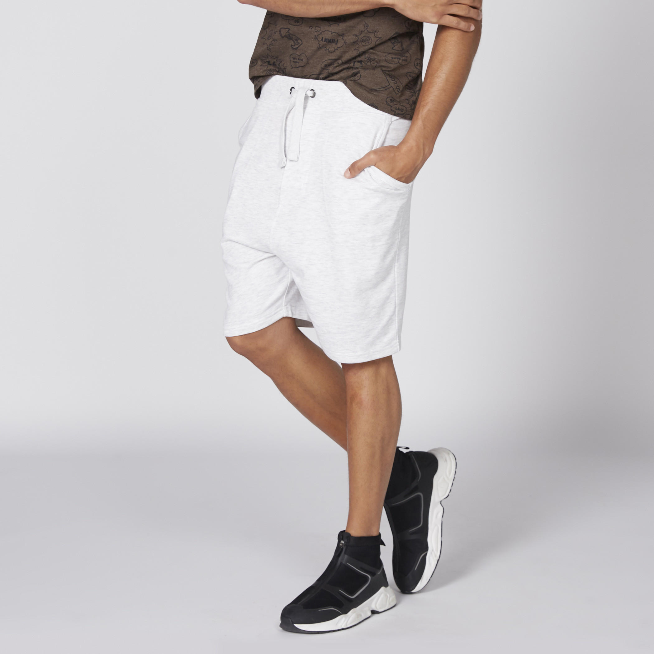 Pocket Detail Shorts with Drawstring Closure-men-clothing-bottoms-shorts-image-2