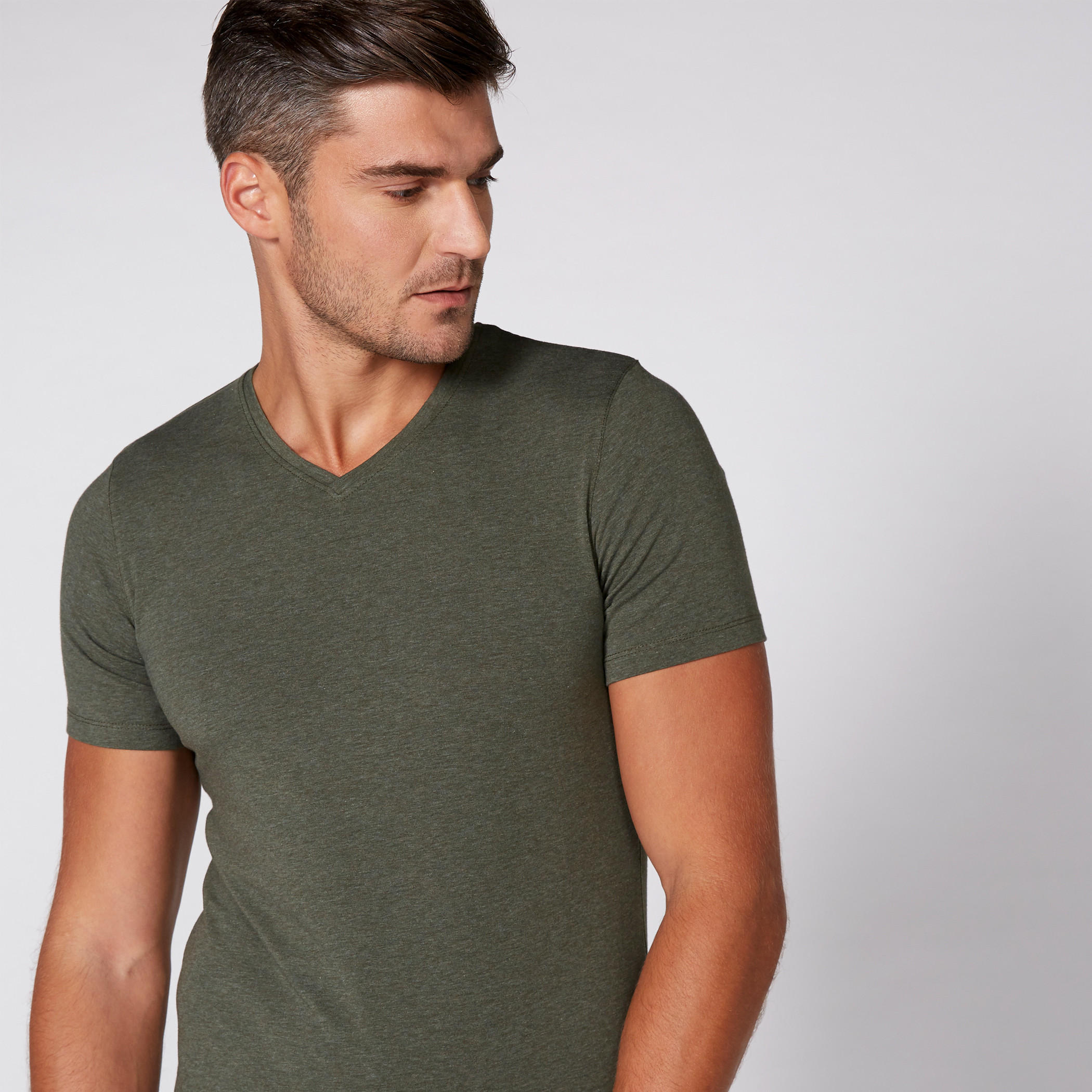V-Neck T-Shirt with Short Sleeves-men-clothing-tshirtsandpolos-tshirts-image-1