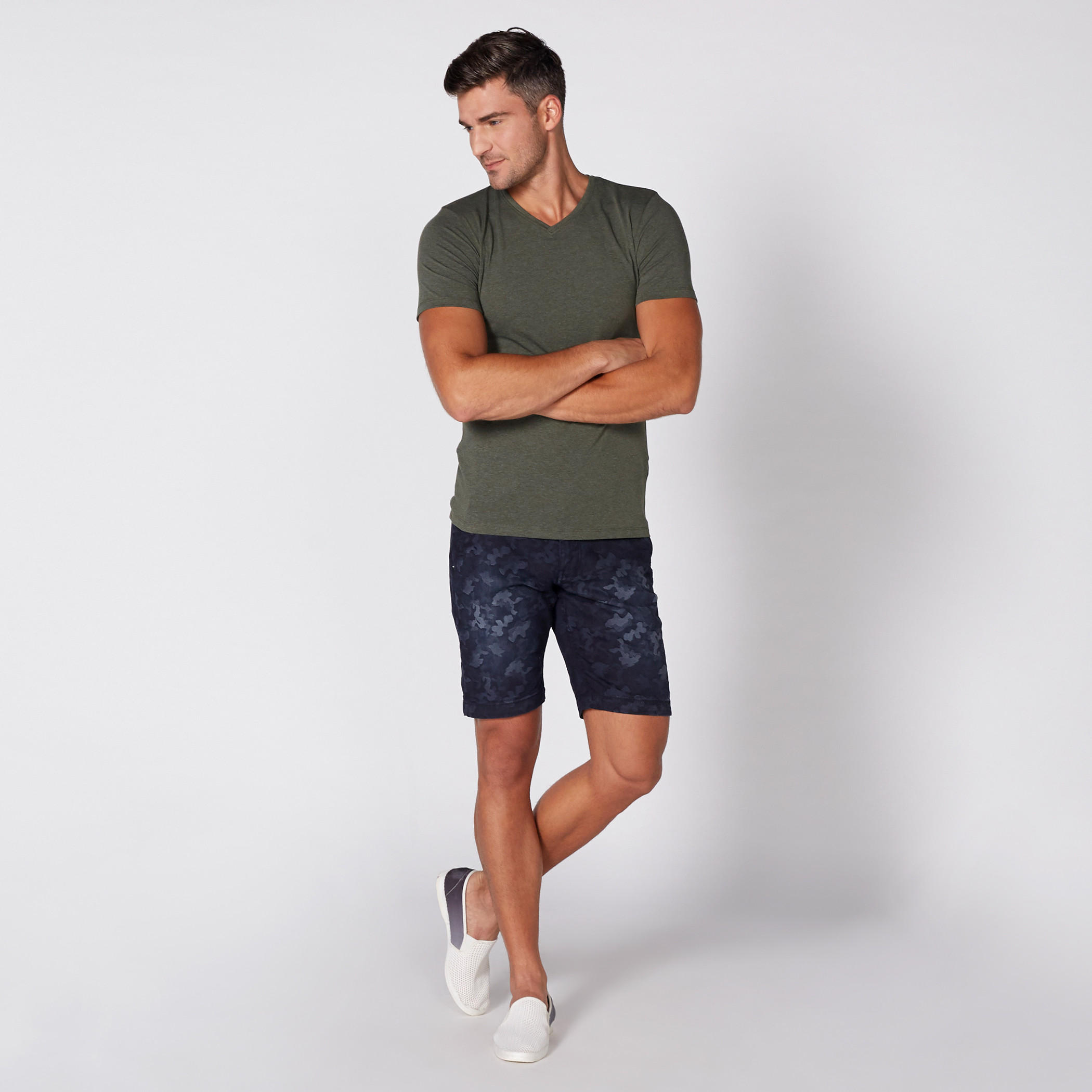 V-Neck T-Shirt with Short Sleeves-men-clothing-tshirtsandpolos-tshirts-image-2