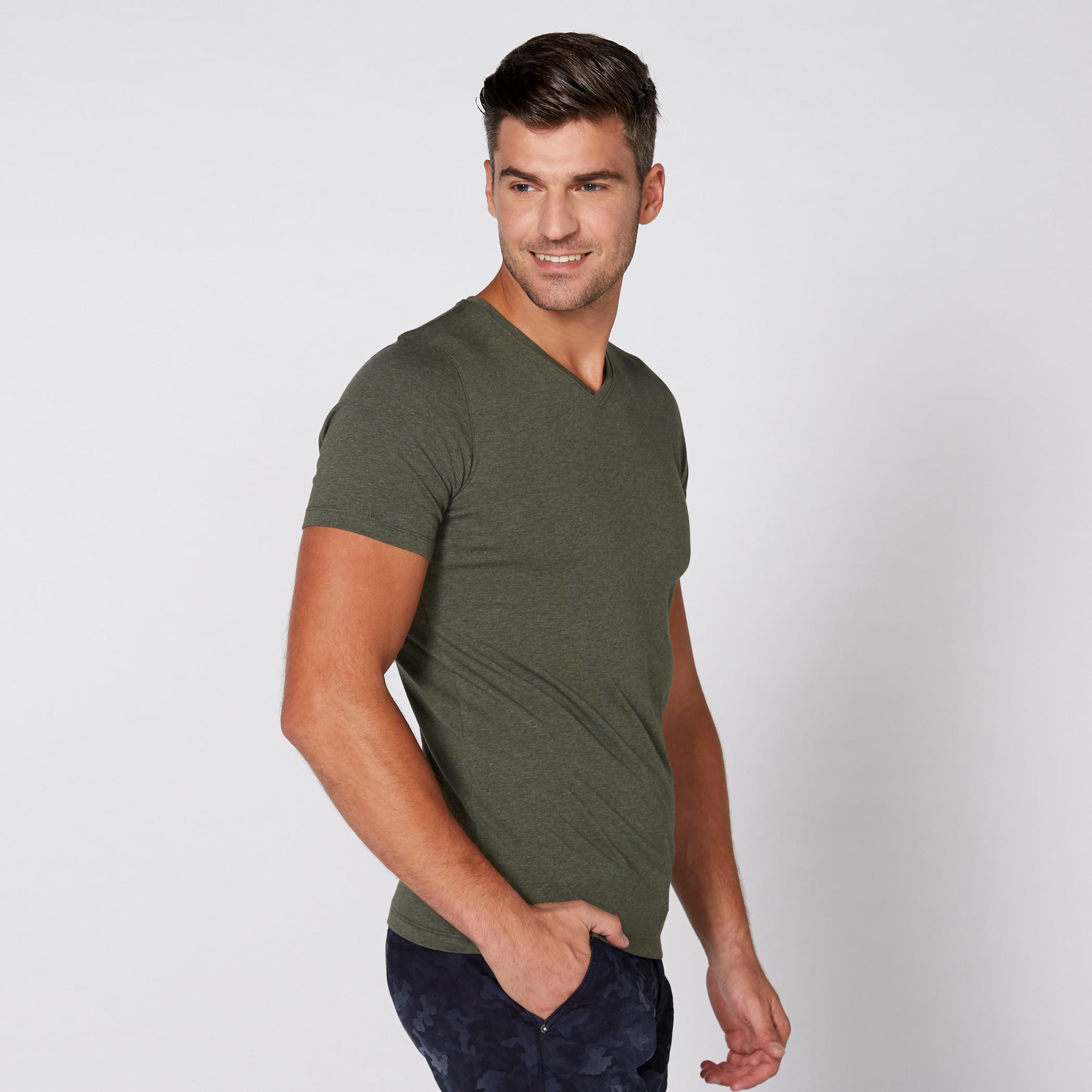 V-Neck T-Shirt with Short Sleeves-men-clothing-tshirtsandpolos-tshirts-image-3