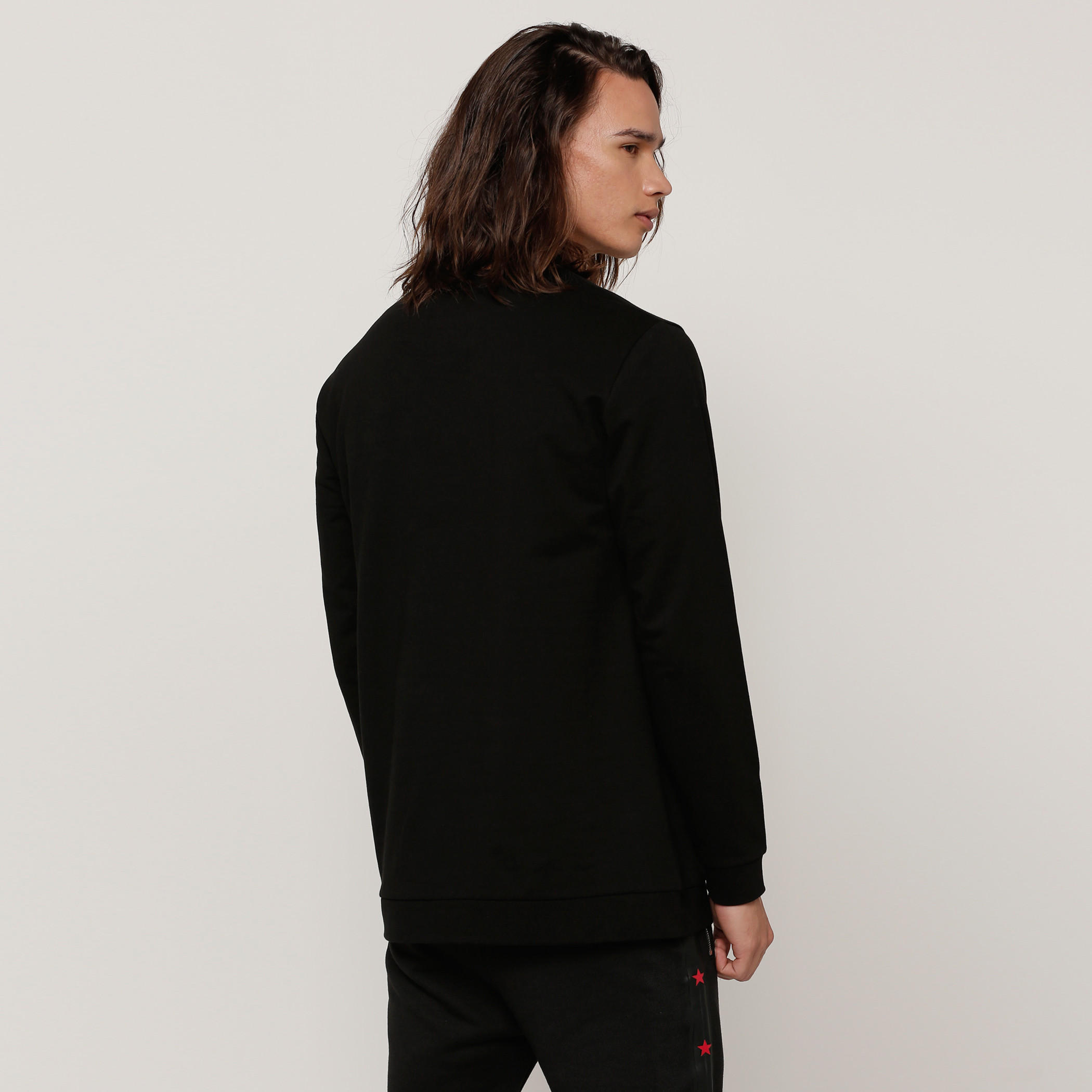 Printed Sweatshirt with Crew Neck and Long Sleeves-men-winterwear-hoodiesandsweatshirts-image-2