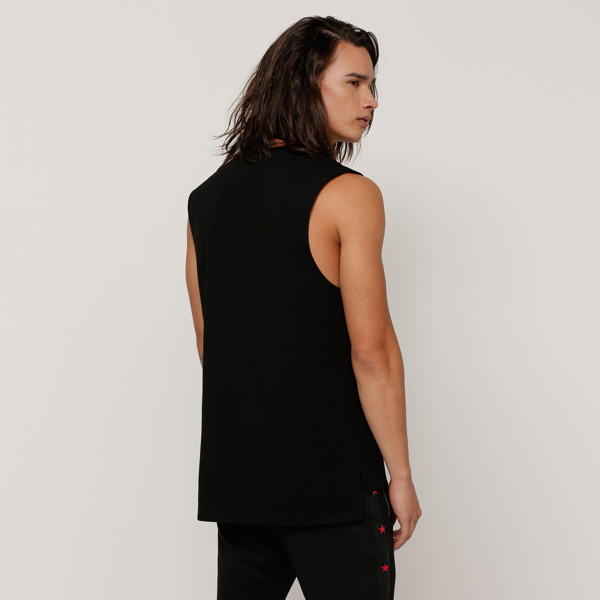 Printed Sleeveless T-Shirt with Round Neck-men-clothing-tshirtsandpolos-tshirts-image-2
