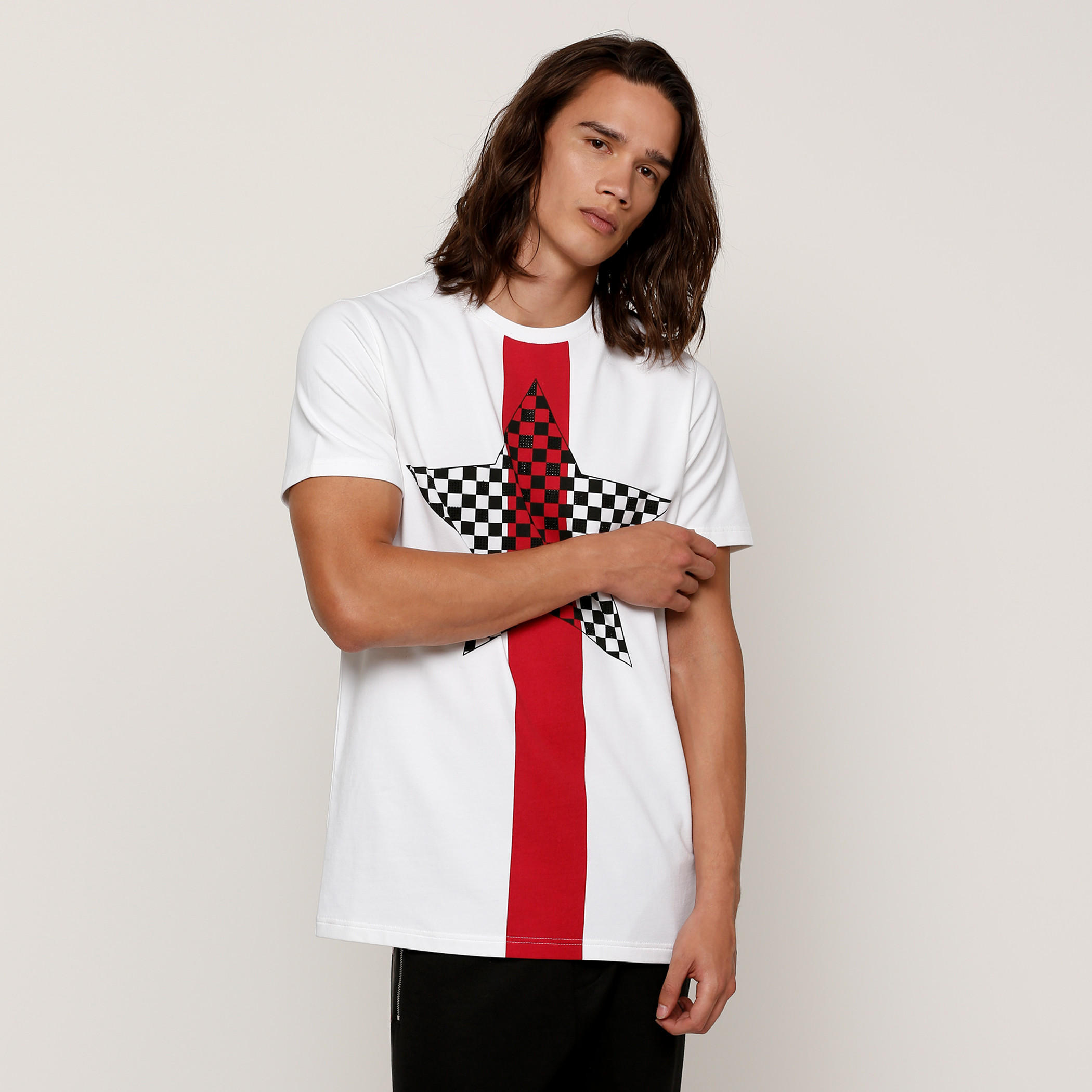 تيشيرت بياقة مستديرة وأكمام قصيرة مع طبعات-men-clothing-tshirtsandpolos-tshirts-image-1