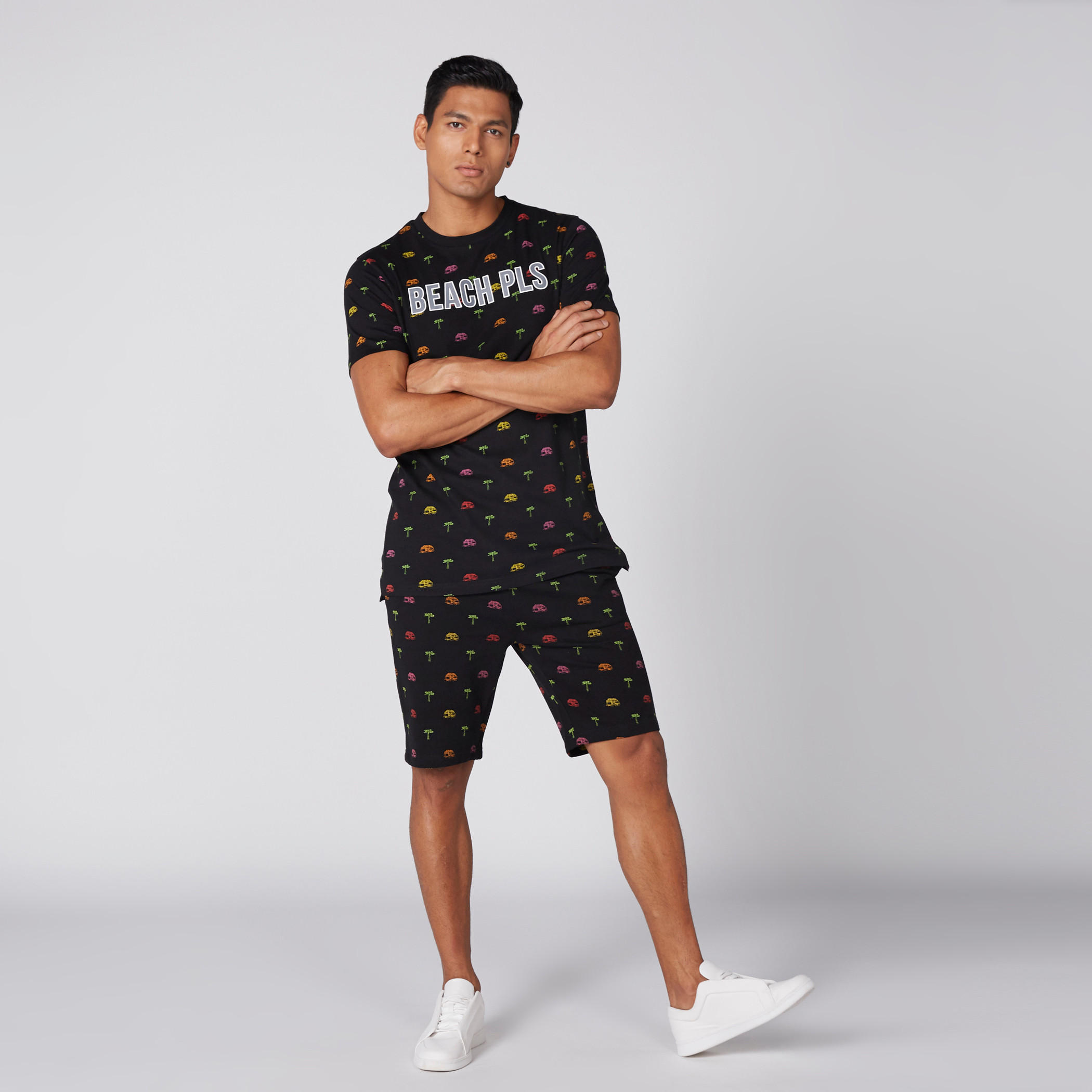 Printed T-Shirt with Round Neck and Short Sleeves-men-clothing-tshirtsandpolos-tshirts-image-1