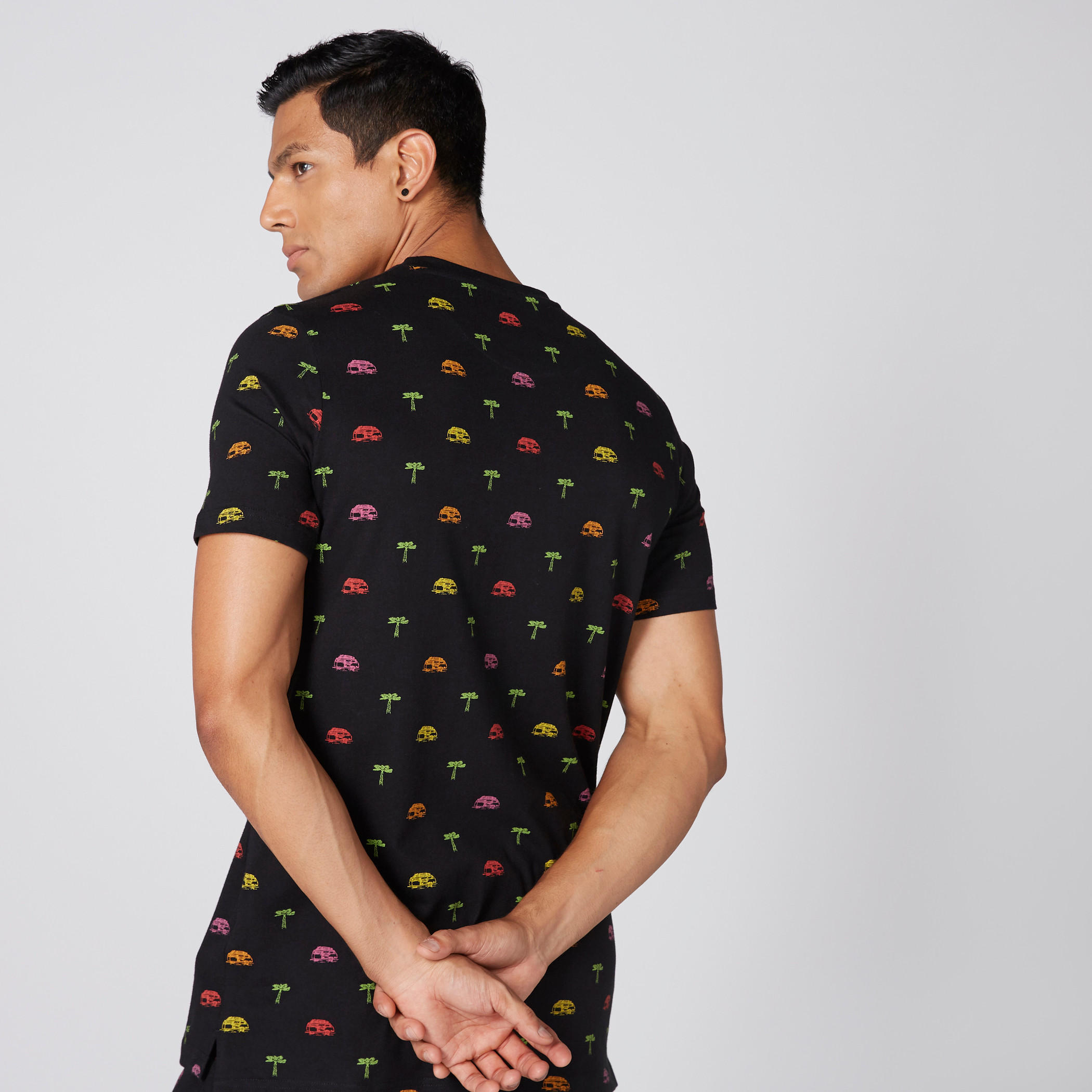 Printed T-Shirt with Round Neck and Short Sleeves-men-clothing-tshirtsandpolos-tshirts-image-3