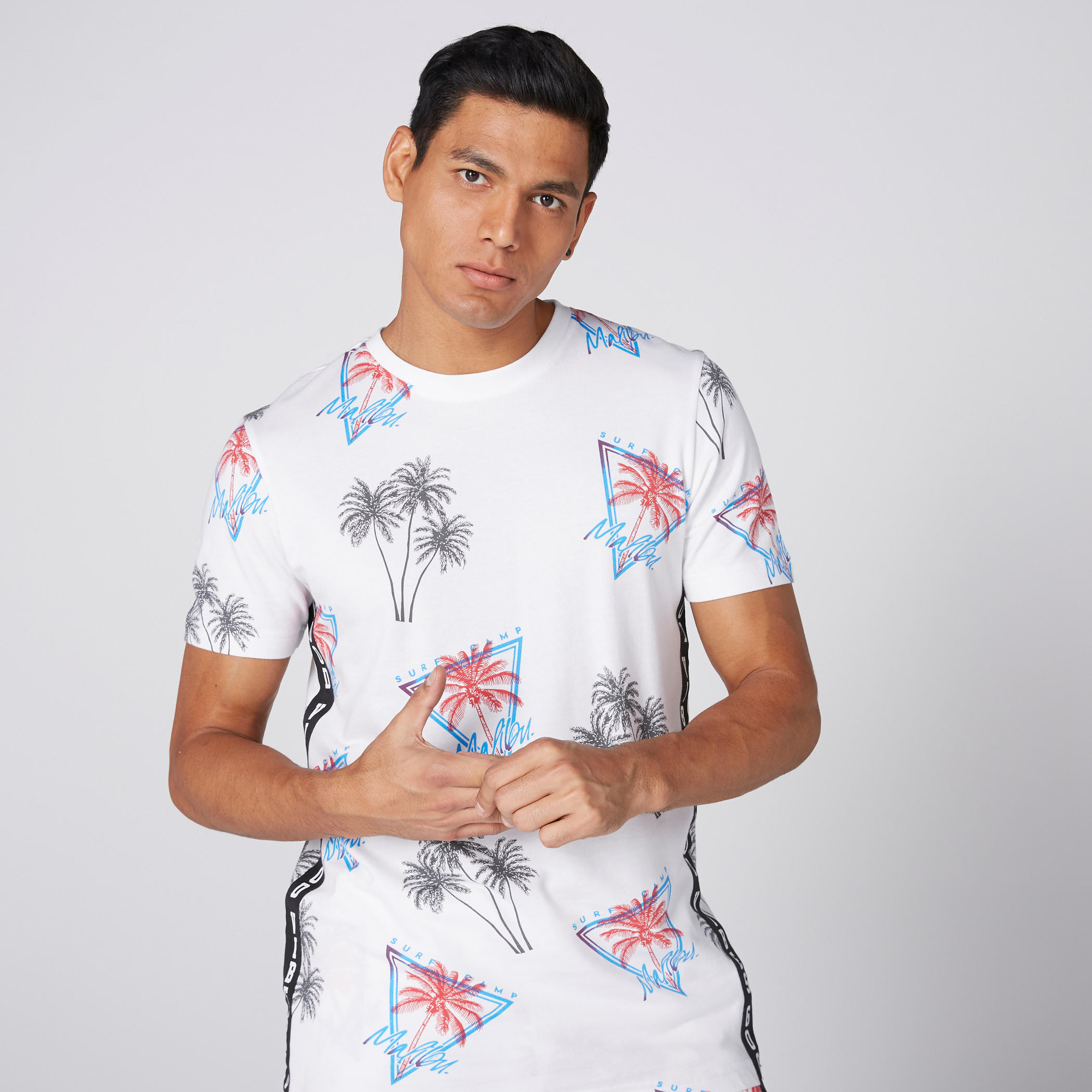 Printed T-Shirt with Round Neck and Short Sleeves-men-clothing-tshirtsandpolos-tshirts-image-2
