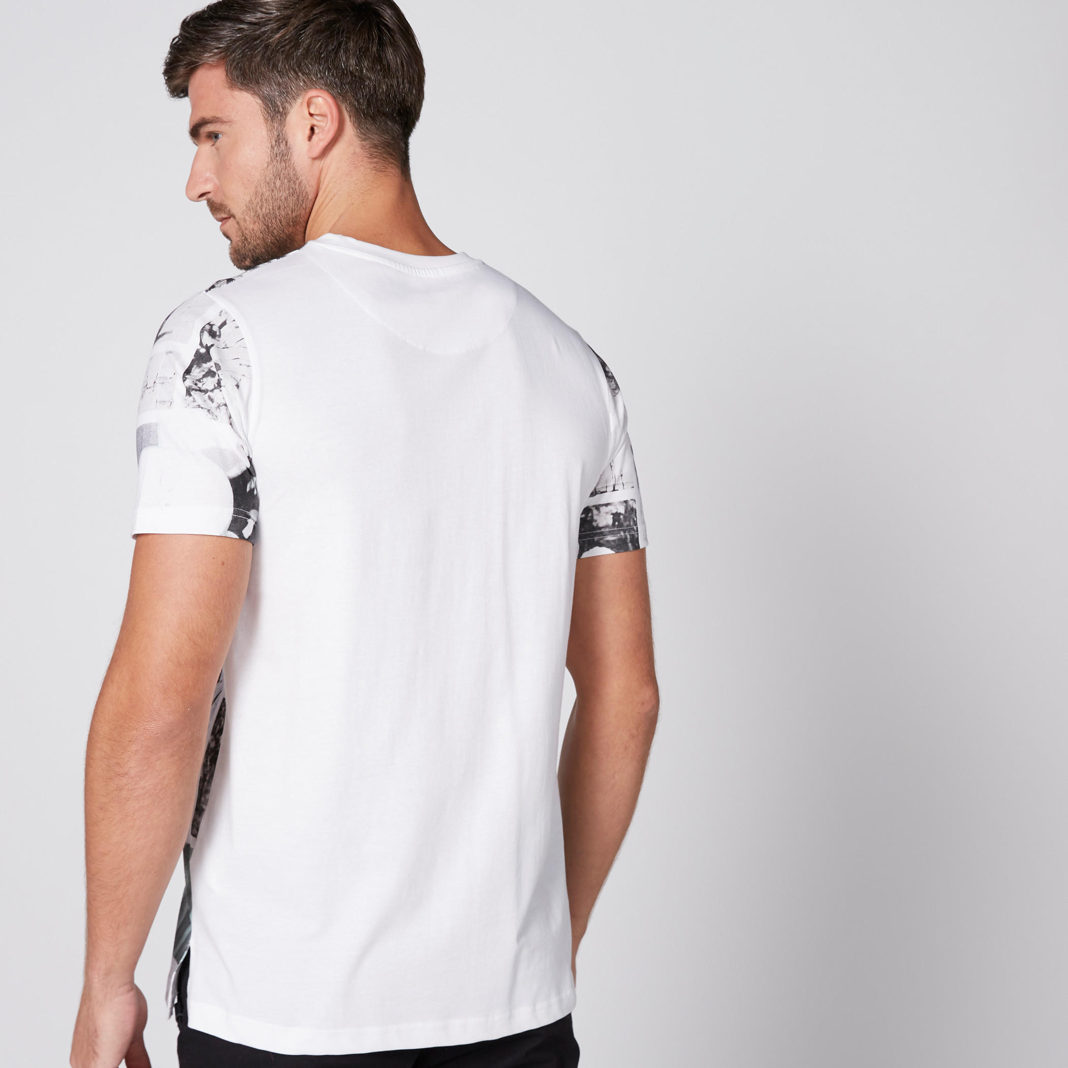 Printed T-Shirt with Round Neck and Short Sleeves-men-clothing-tshirtsandpolos-tshirts-image-2