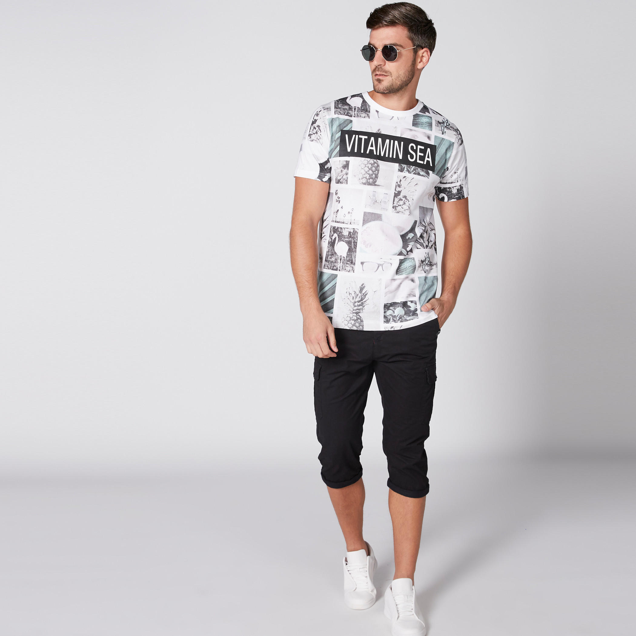 Printed T-Shirt with Round Neck and Short Sleeves-men-clothing-tshirtsandpolos-tshirts-image-3