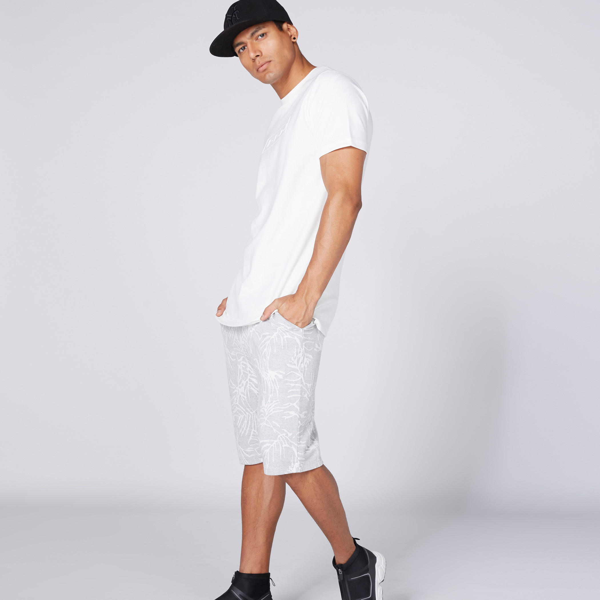 Printed Shorts with Pocket Detail and Elasticised Waistband-men-clothing-bottoms-shorts-image-1