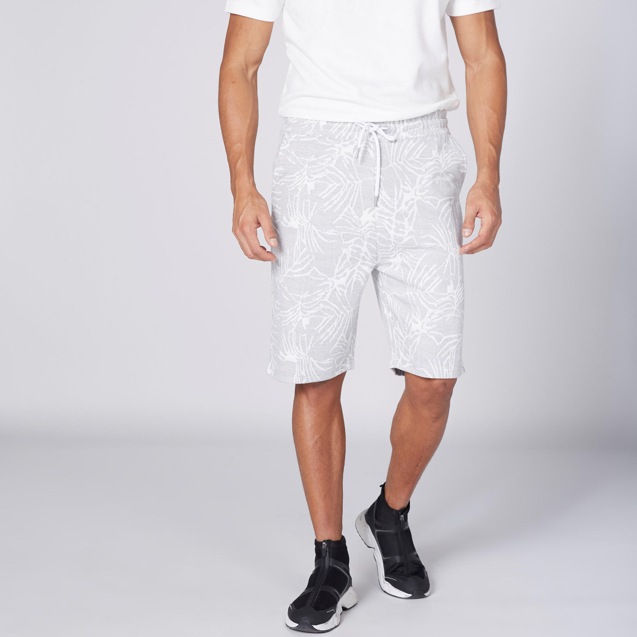 Printed Shorts with Pocket Detail and Elasticised Waistband-men-clothing-bottoms-shorts-image-3