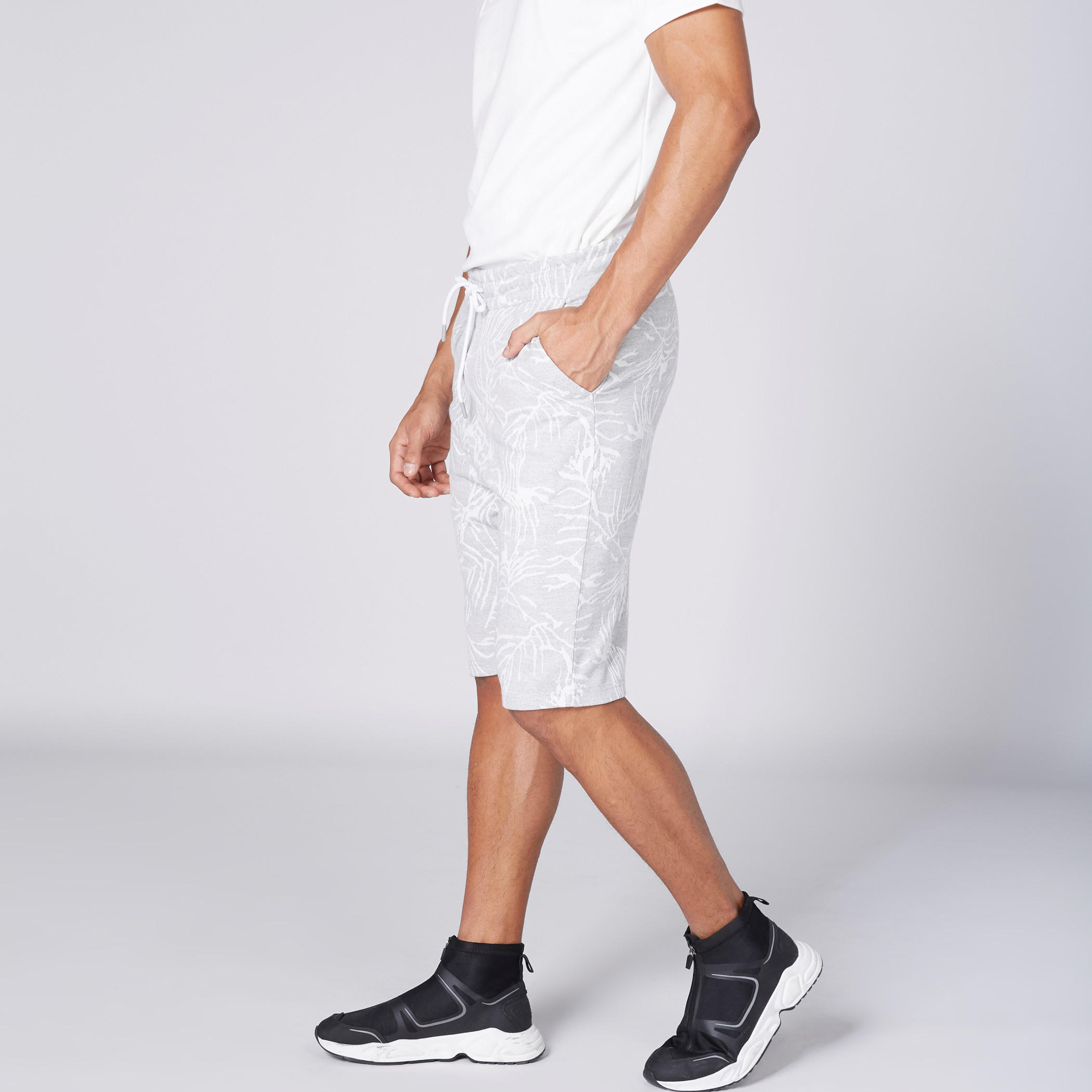 Printed Shorts with Pocket Detail and Elasticised Waistband-men-clothing-bottoms-shorts-image-4
