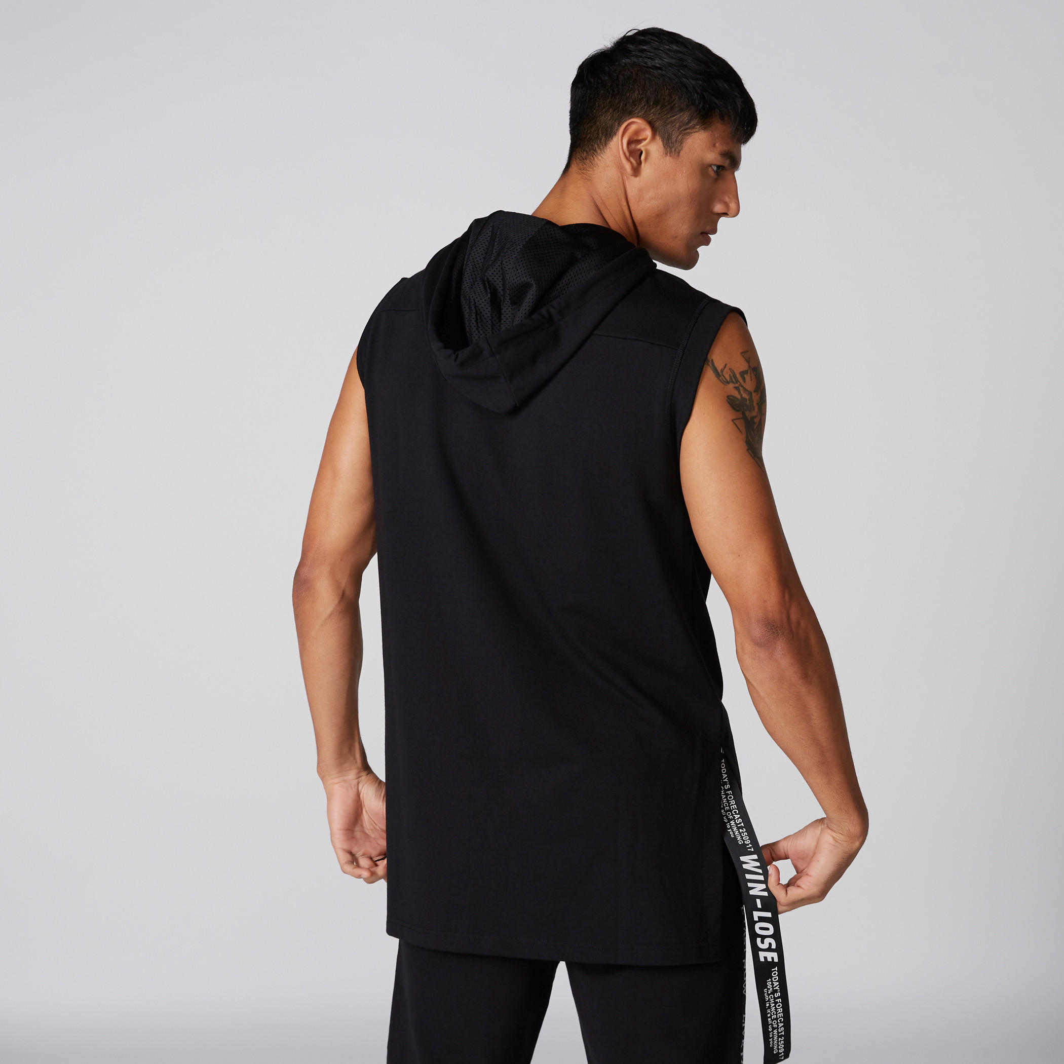 Sleeveless High Low Hem Hood-men-winterwear-hoodiesandsweatshirts-image-2