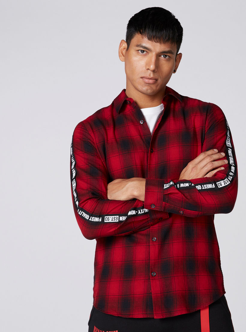 قميص كاروهات بأكمام طويلة-men-clothing-shirts-image-2
