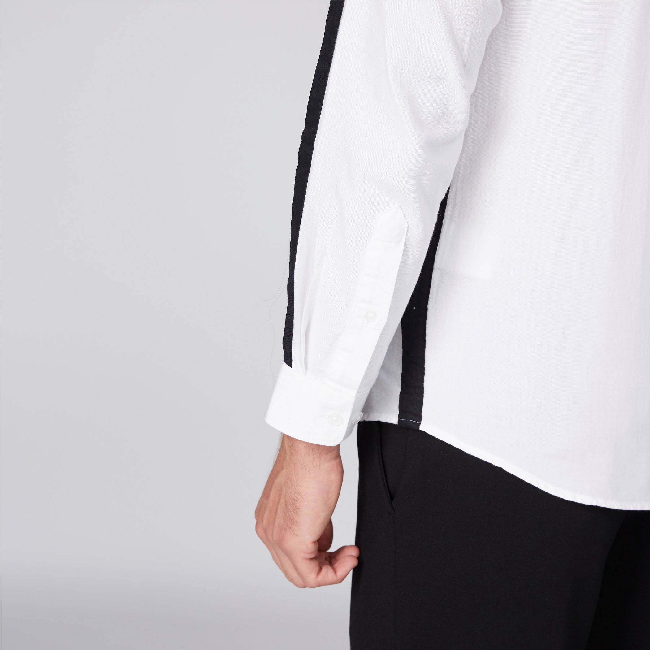 Long Sleeves Shirt with Complete Placket and Tape Detail-men-clothing-shirts-image-2