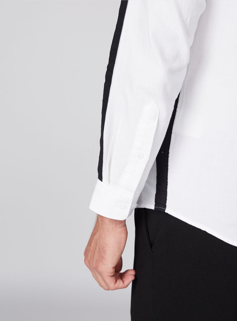 Long Sleeves Shirt with Complete Placket and Tape Detail-men-clothing-shirts-image-2