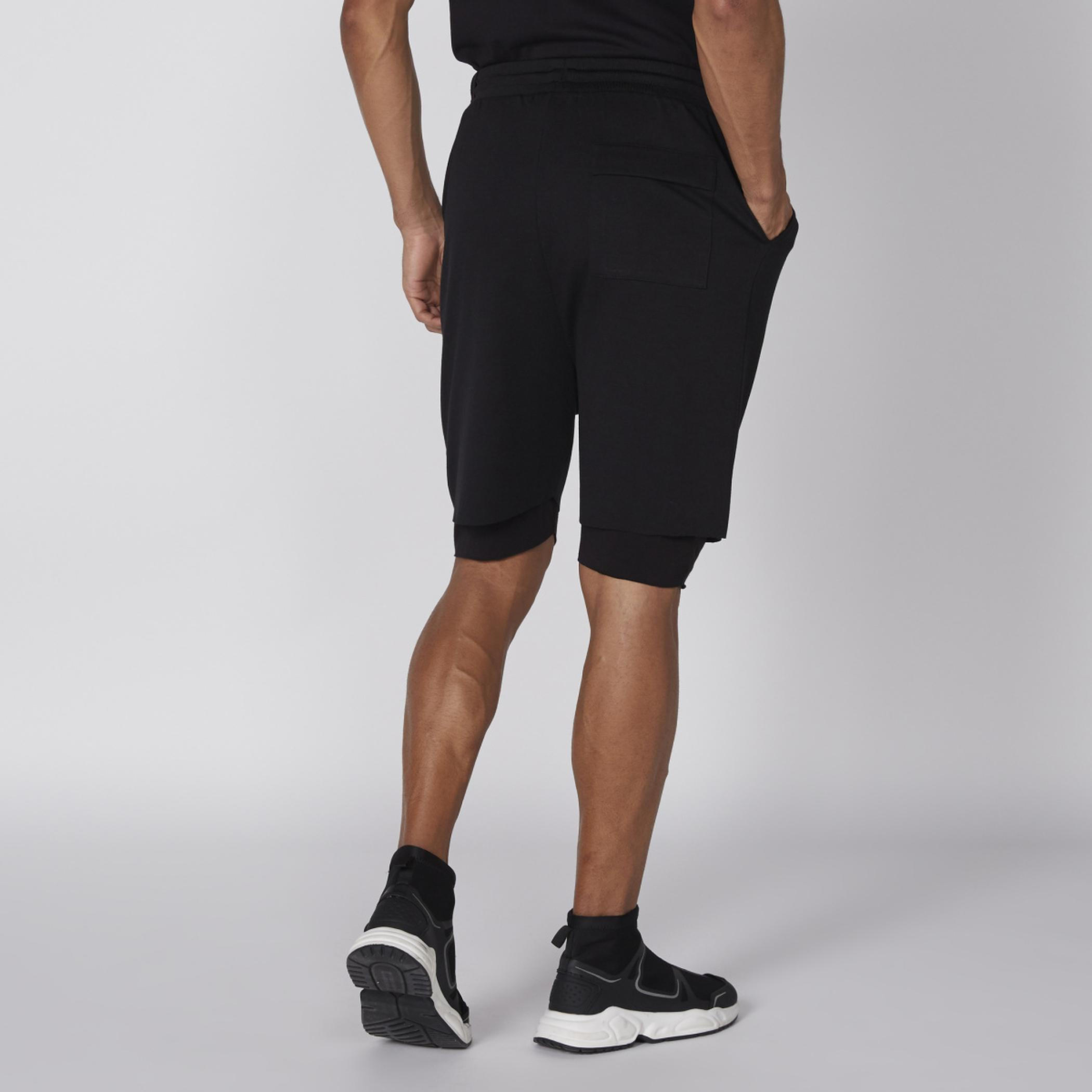 Pocket Detail Shorts with Elasticised Waistband and Drawstring Closure-men-clothing-bottoms-shorts-image-5