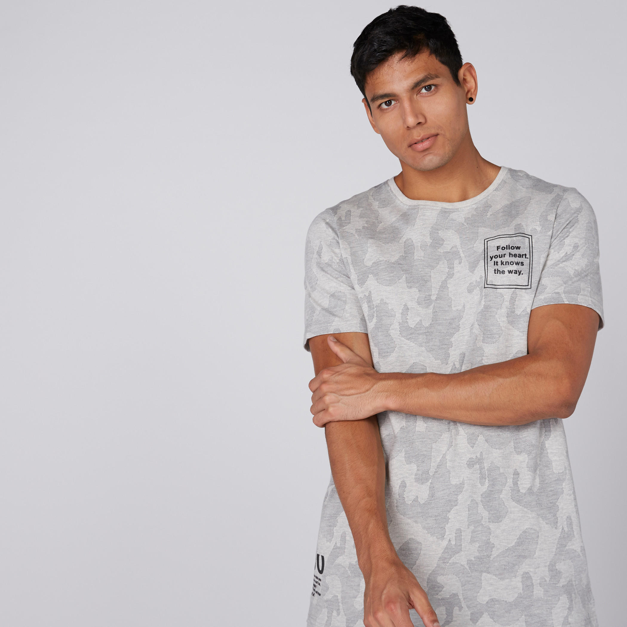 Printed Round Neck T-Shirt with Short Sleeves-men-clothing-tshirtsandpolos-tshirts-image-1