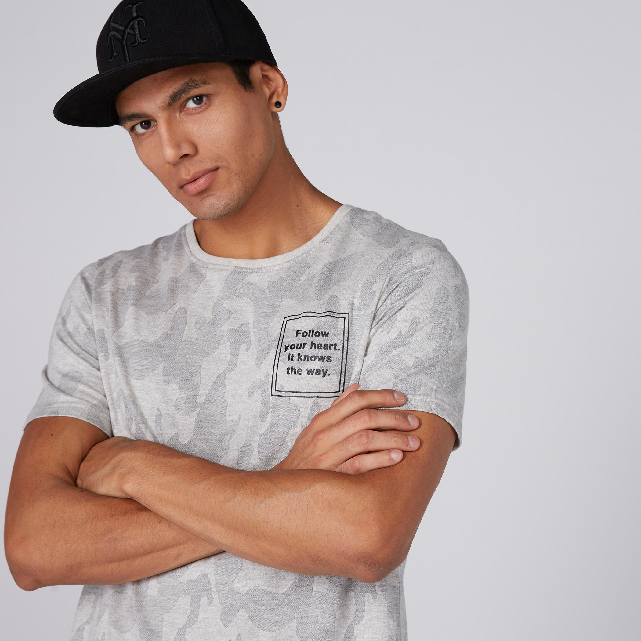 Printed Round Neck T-Shirt with Short Sleeves-men-clothing-tshirtsandpolos-tshirts-image-3