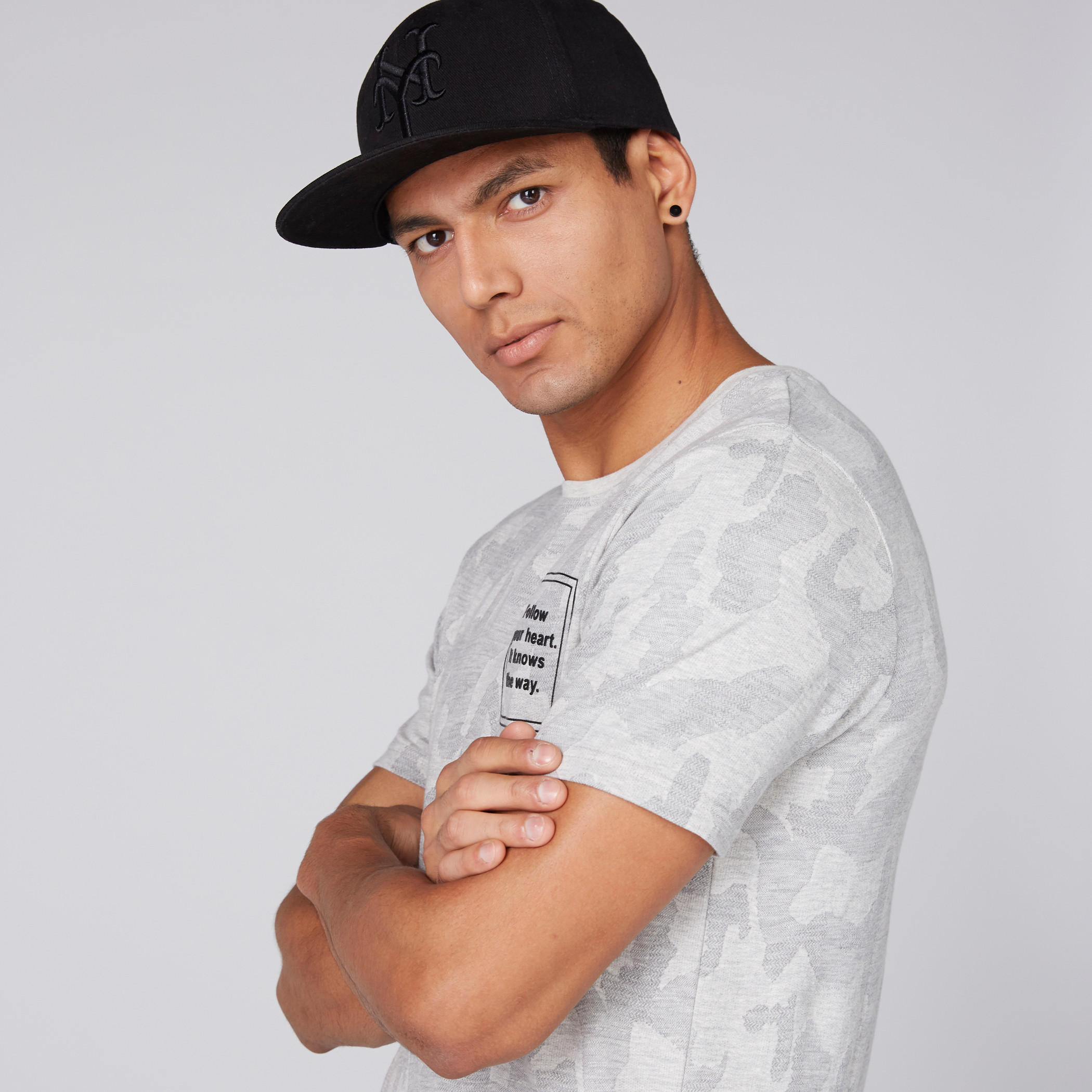Printed Round Neck T-Shirt with Short Sleeves-men-clothing-tshirtsandpolos-tshirts-image-4