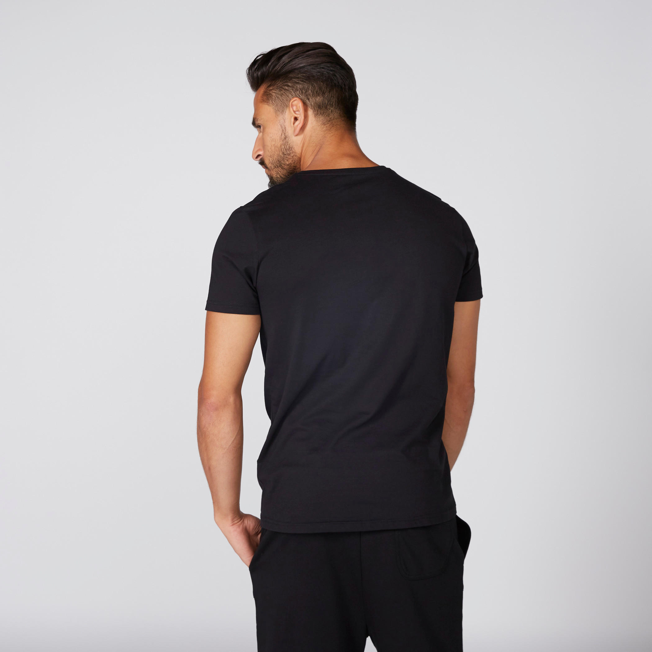 Printed T-Shirt with Crew Neck and Short Sleeves-men-clothing-tshirtsandpolos-tshirts-image-2