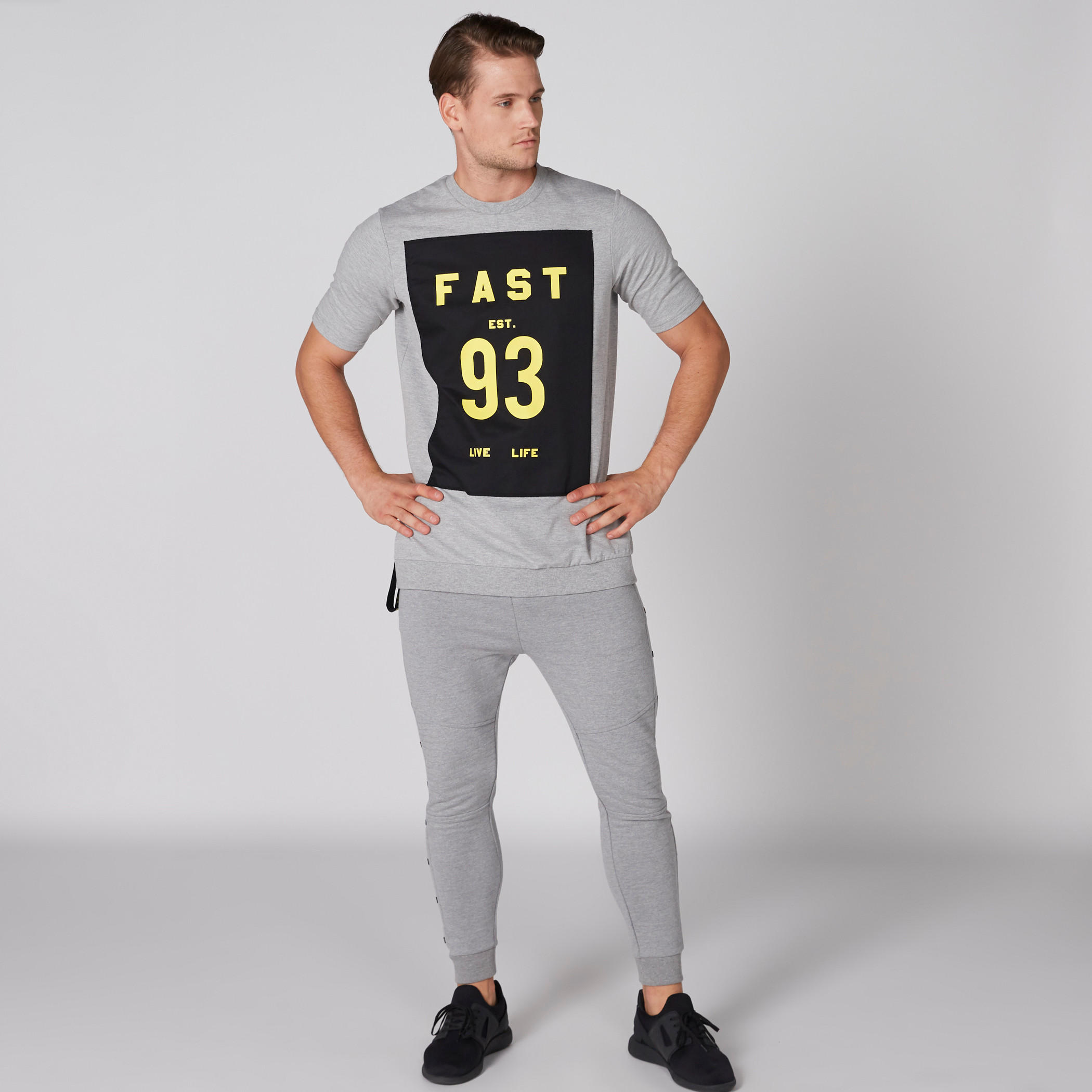 Full Length Jog Pants with Elasticised Waistband and Button Detail-men-clothing-bottoms-joggers-image-1