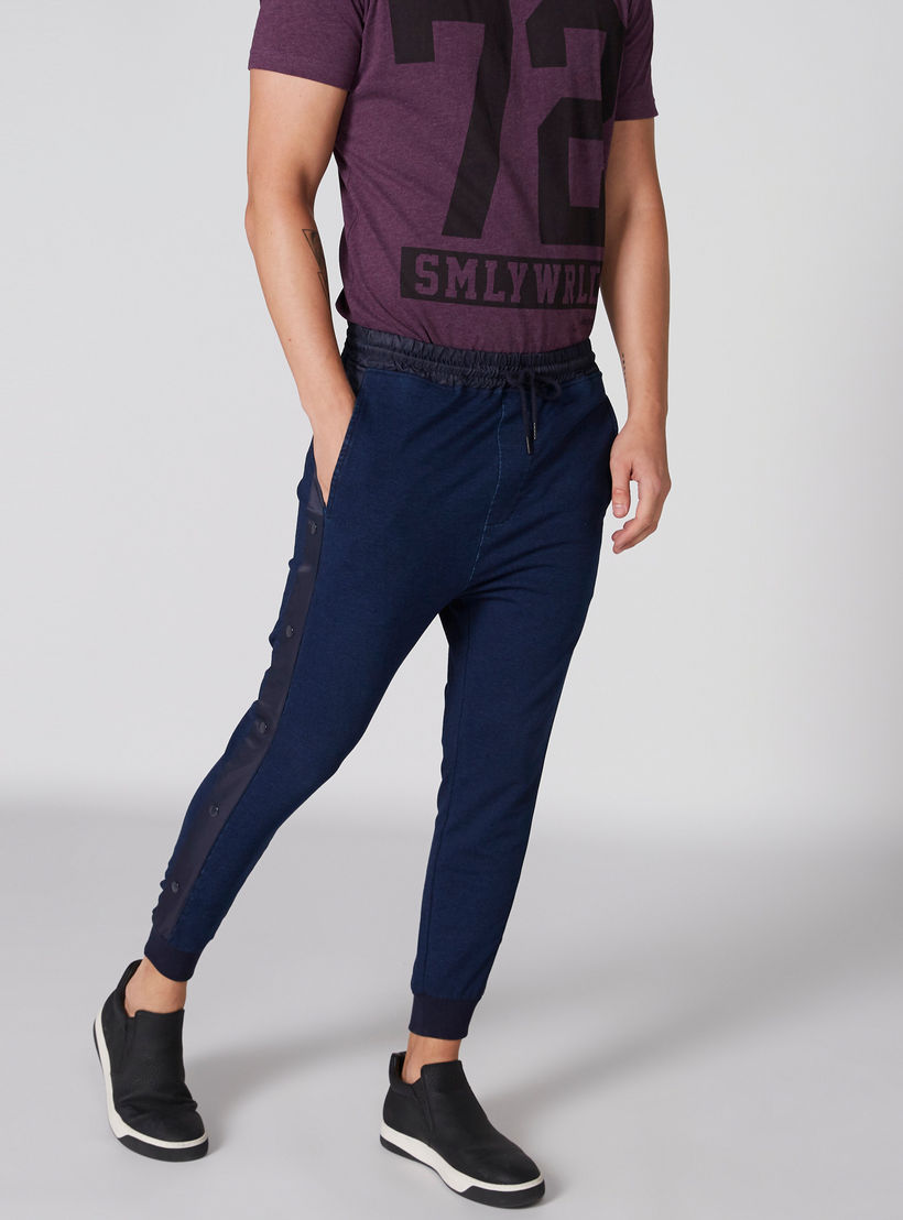 Full Length Jog Pants with Tape and Pocket Detail-men-clothing-bottoms-joggers-image-1