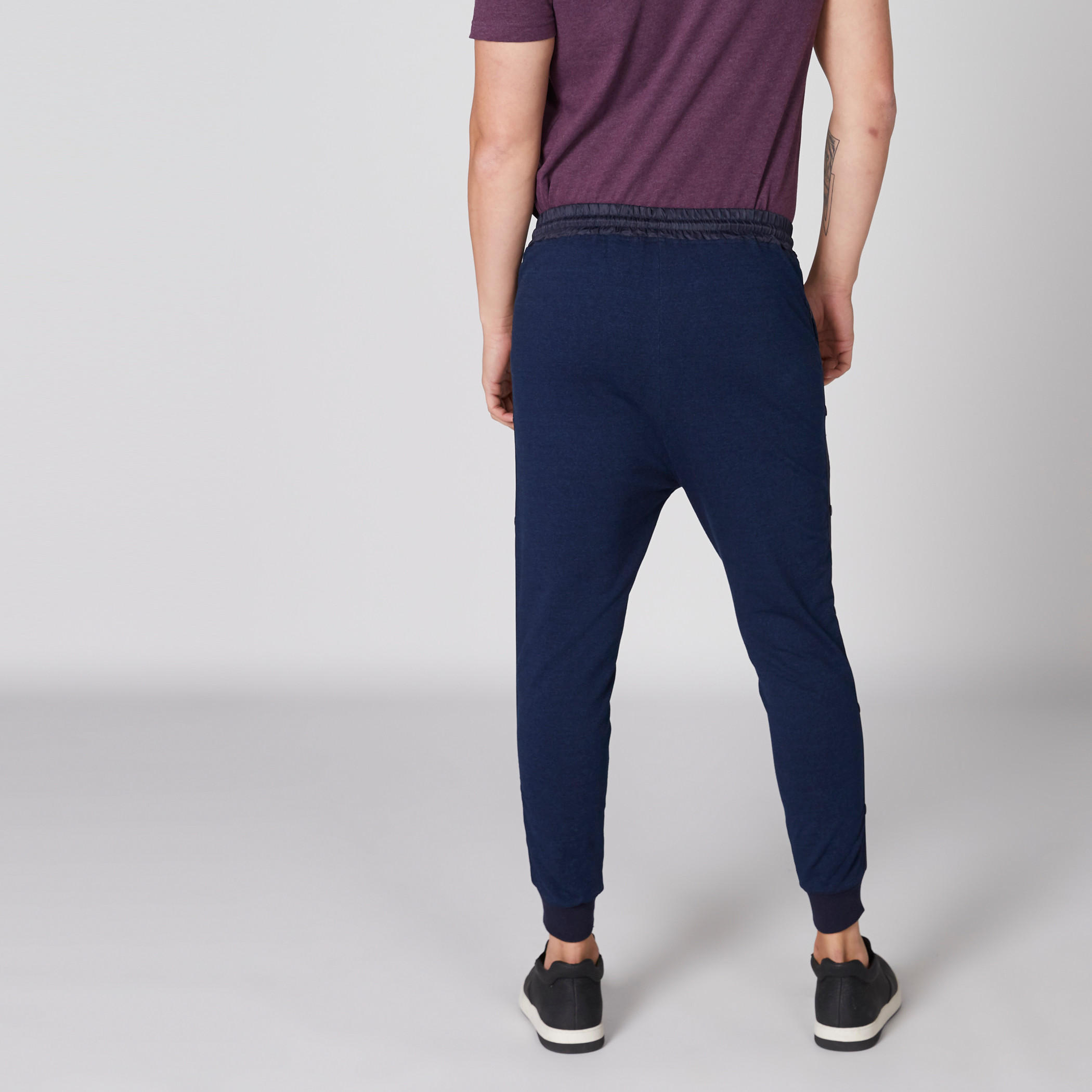 Full Length Jog Pants with Tape and Pocket Detail-men-clothing-bottoms-joggers-image-2
