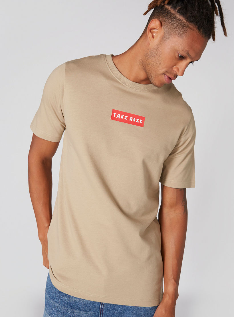 Printed T-Shirt with Crew Neck and Short Sleeves-men-clothing-tshirtsandpolos-tshirts-image-2