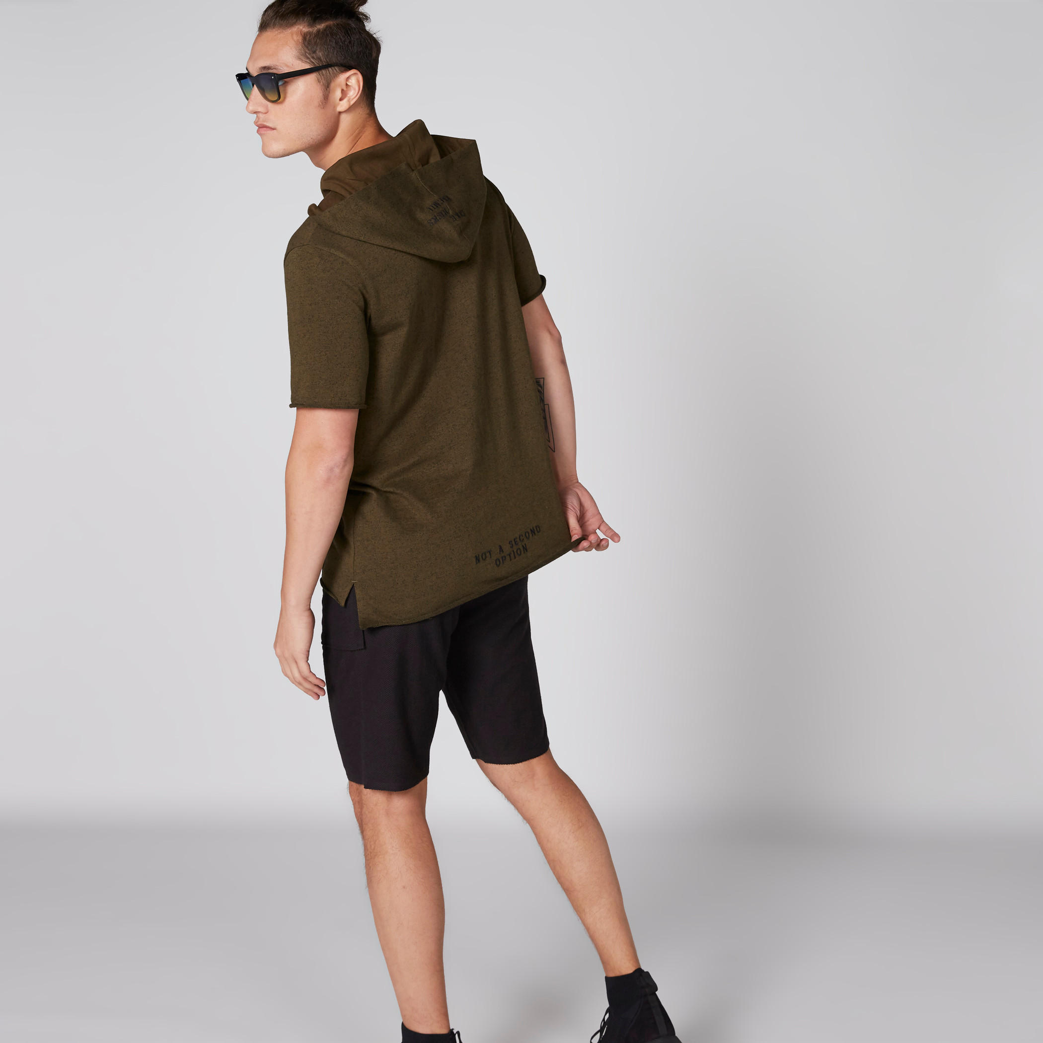 Printed T-Shirt with Hood and Kangaroo Pockets-men-clothing-tshirtsandpolos-tshirts-image-3