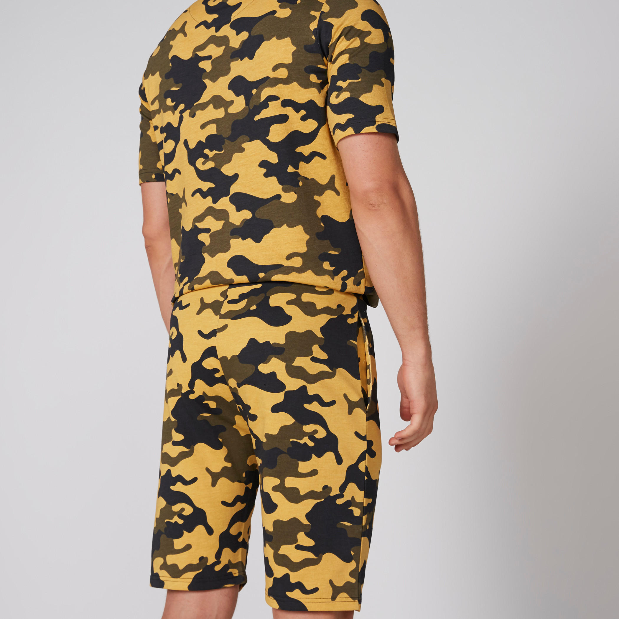 Printed Shorts with Elasticised Waistband and Drawstring-men-clothing-bottoms-shorts-image-2