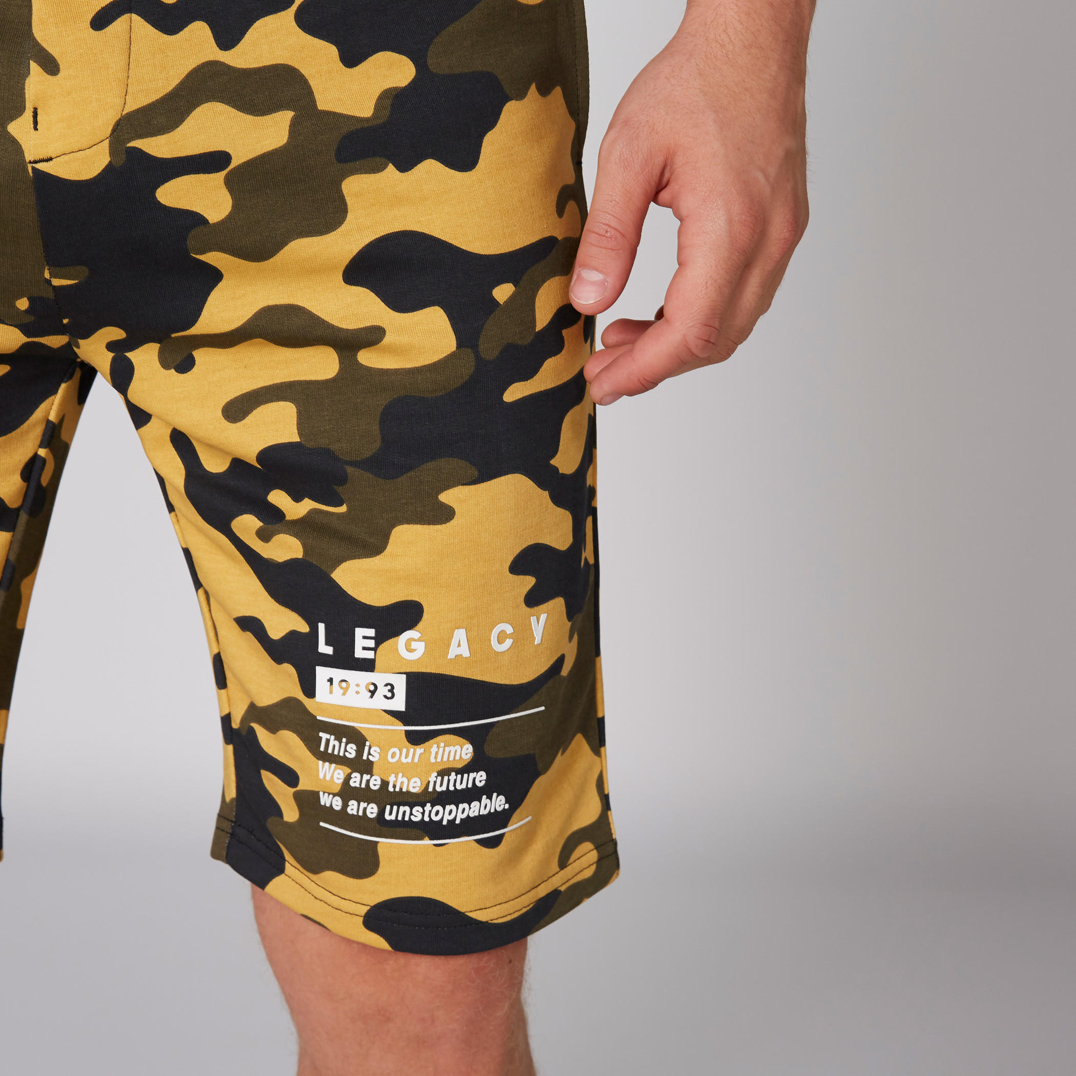 Printed Shorts with Elasticised Waistband and Drawstring-men-clothing-bottoms-shorts-image-4