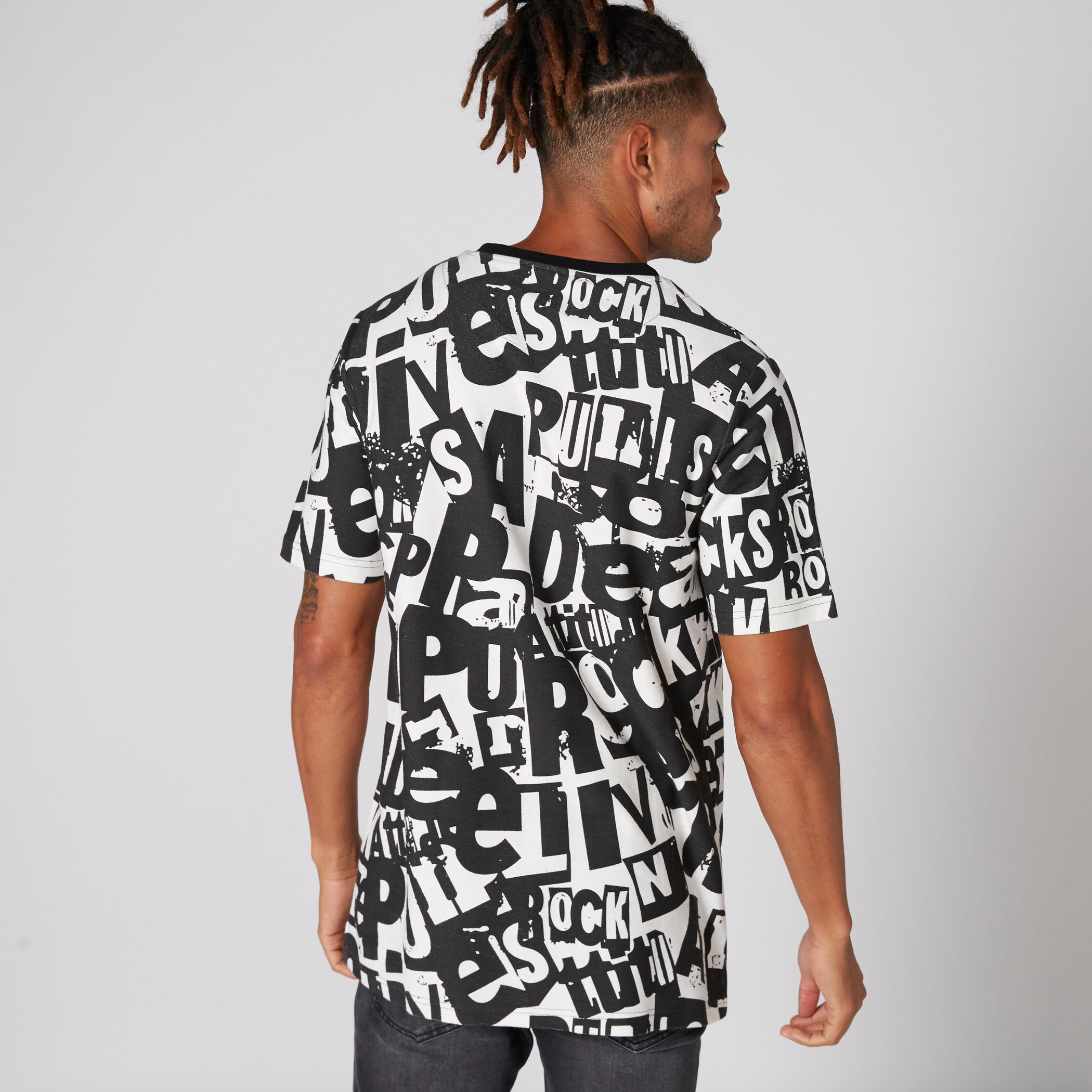 Printed T-Shirt with Round Neck and Short Sleeves-men-clothing-tshirtsandpolos-tshirts-image-2