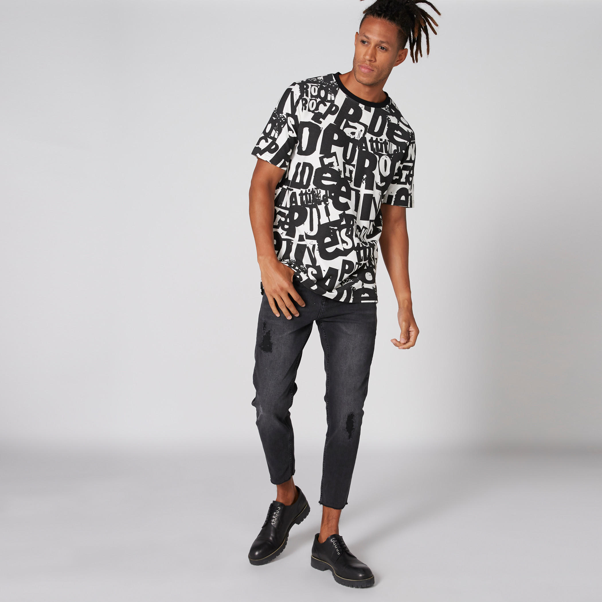Printed T-Shirt with Round Neck and Short Sleeves-men-clothing-tshirtsandpolos-tshirts-image-3