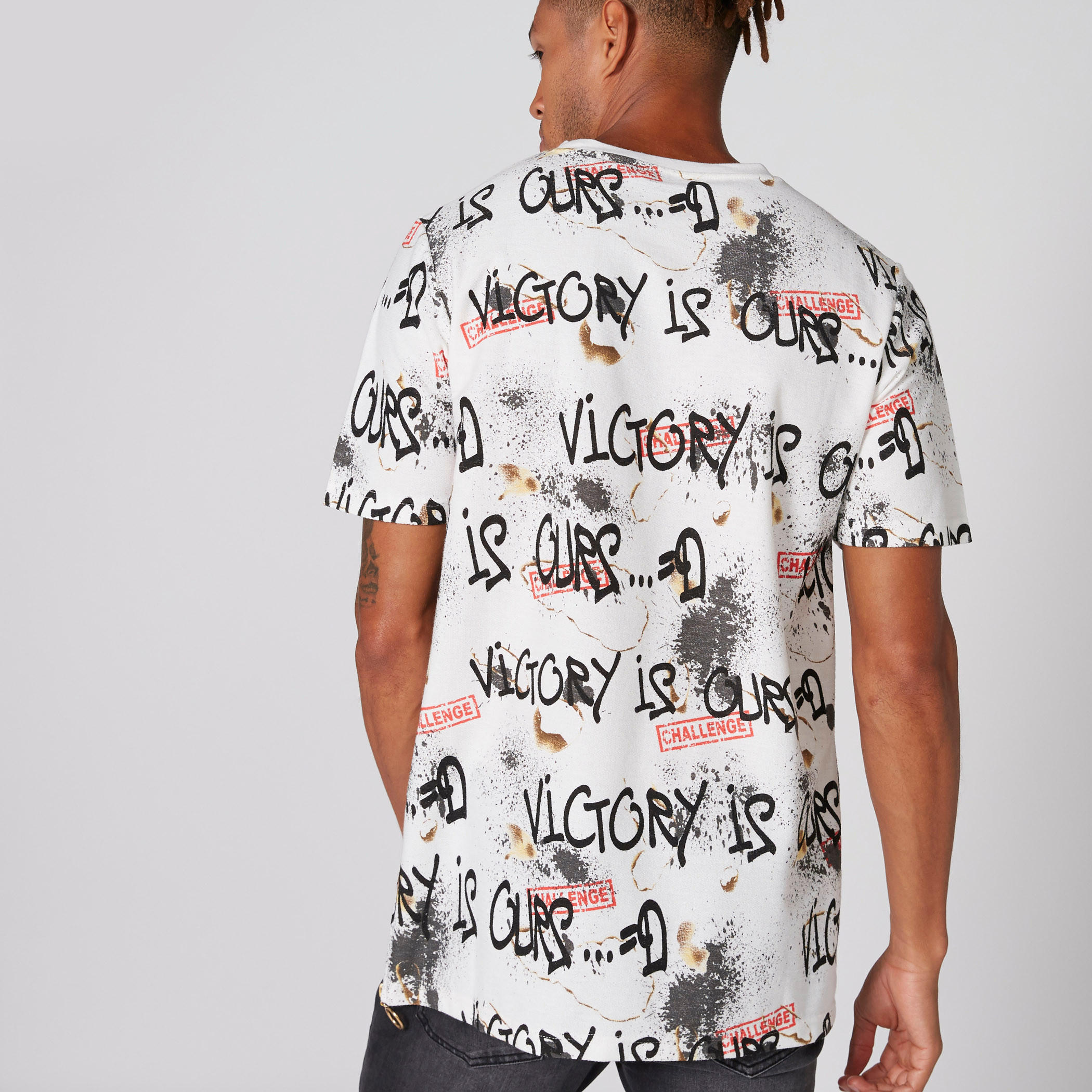 Printed T-Shirt with Crew Neck and Short Sleeves-men-clothing-tshirtsandpolos-tshirts-image-2